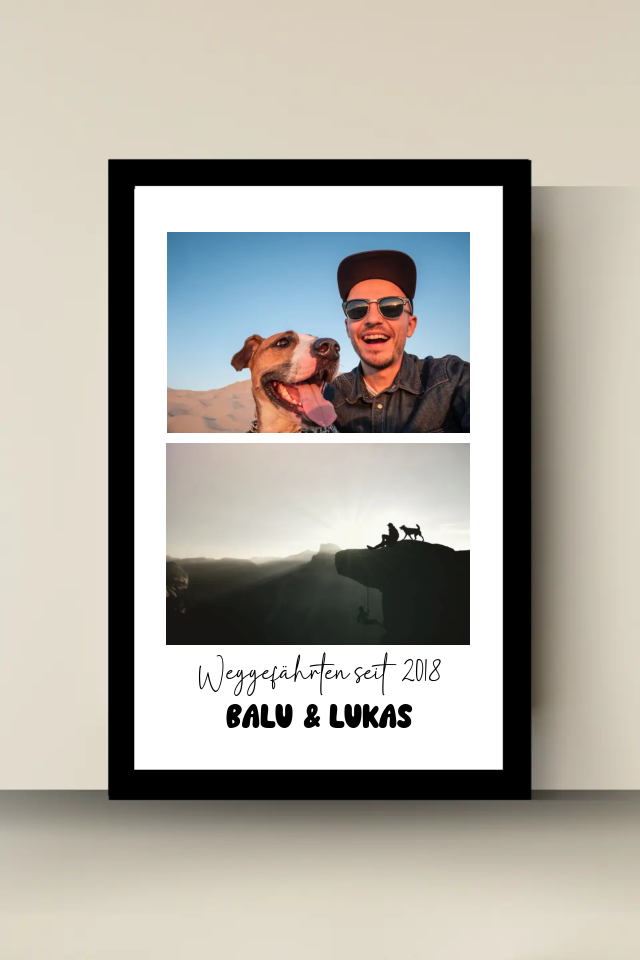 Tierposter; Hunde poster; personalisierbares Geschenk; Hund und du; Vierbeiner Poster; Freya Hearts Poster;
