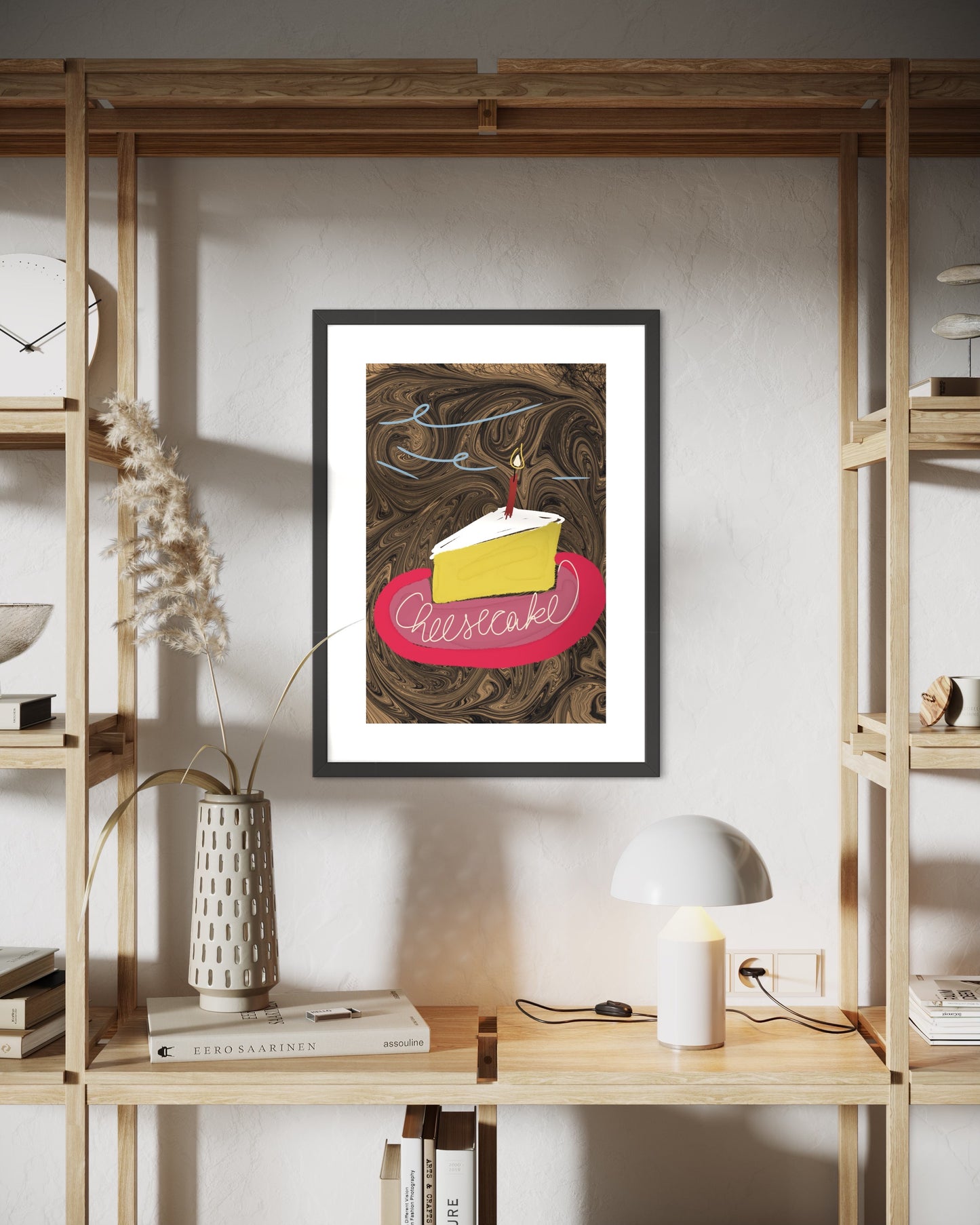 Freya Hearts Premium Poster; Wohnzimmer Poster; Tier Poster; Moderne Wall Art; Cocktail Poster; Küchen Poster; Wandkunst; Cheesecake Poster; Kuchen Poster;