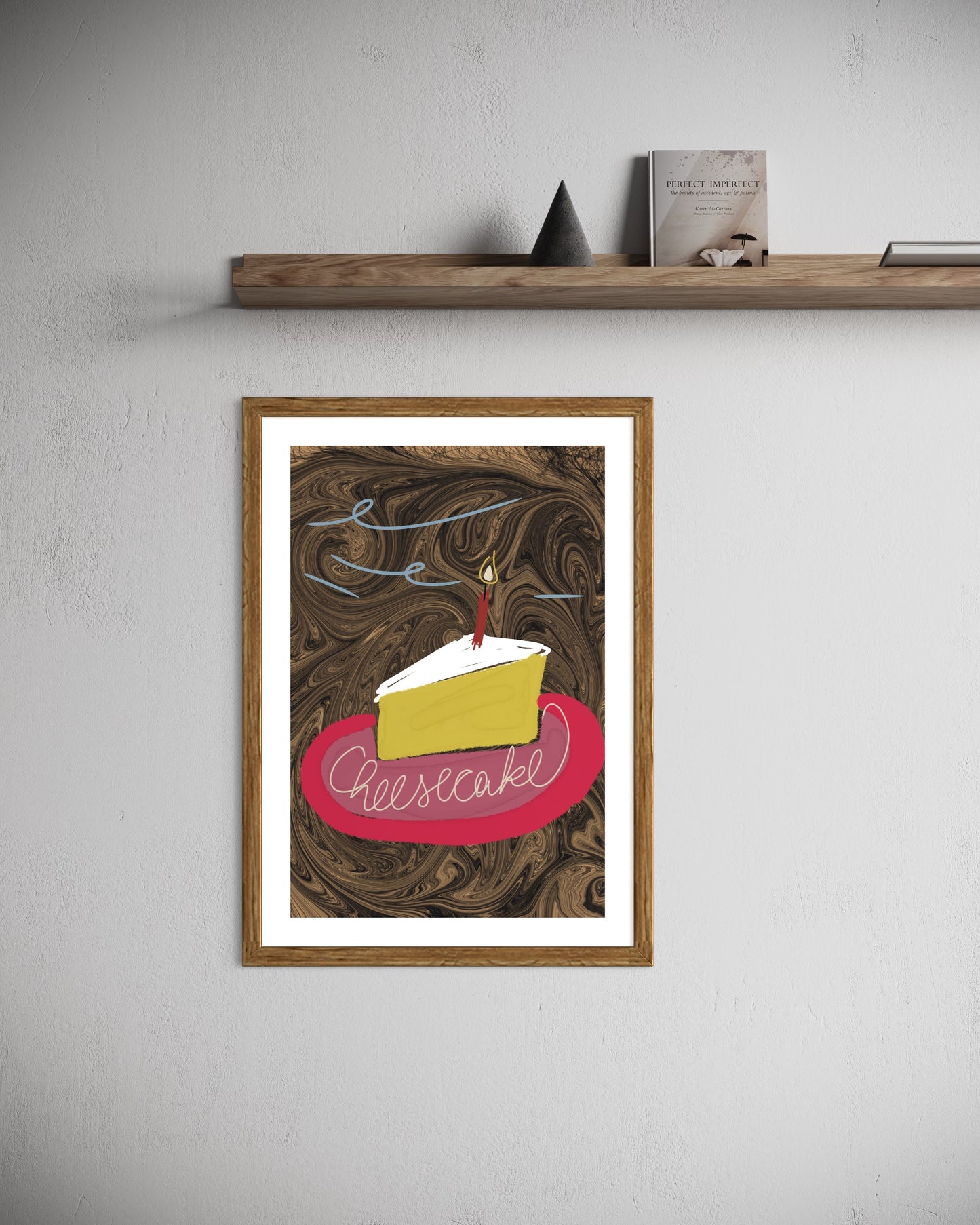 Freya Hearts Premium Poster; Wohnzimmer Poster; Tier Poster; Moderne Wall Art; Cocktail Poster; Küchen Poster; Wandkunst; Cheesecake Poster; Kuchen Poster;