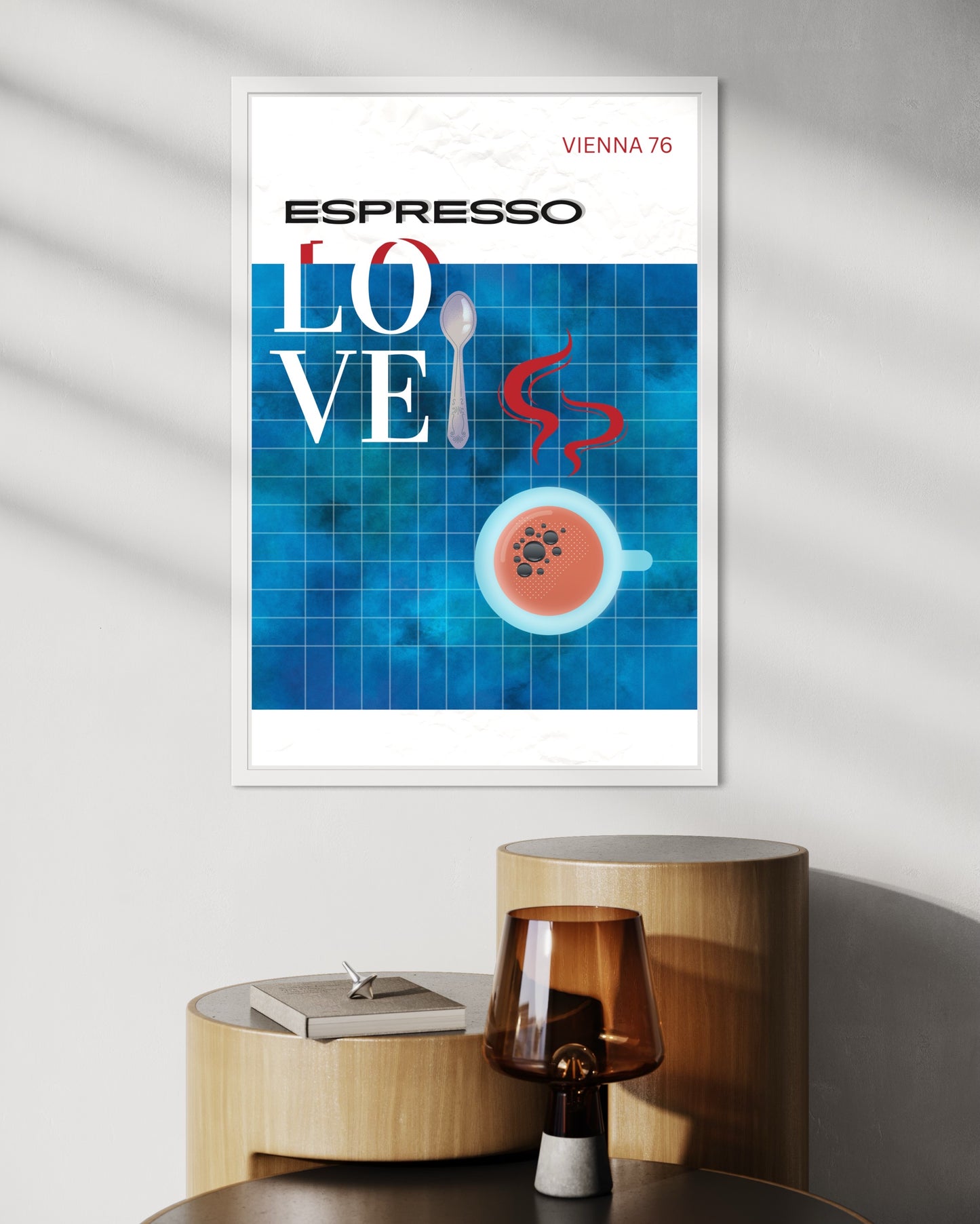 Freya Hearts Premium Poster; Wohnzimmer Poster; Skandinavisches Design; Minimalistisches Poster; Moderne Wall Art; Esszimmer Poster; Küchen Poster; Wandkunst; Kaffee Poster; Coffee love Poster;