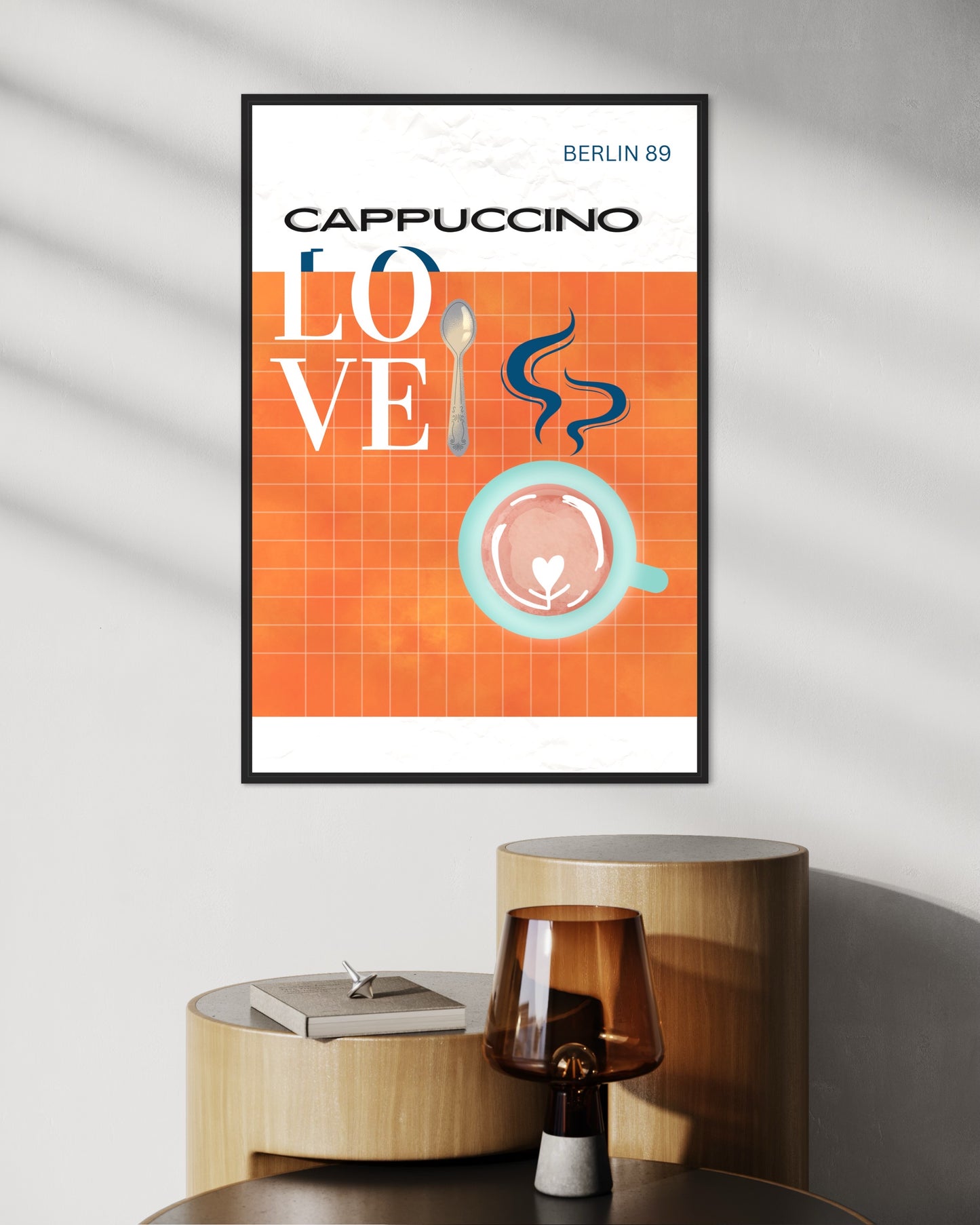 Freya Hearts Premium Poster; Wohnzimmer Poster; Skandinavisches Design; Minimalistisches Poster; Moderne Wall Art; Esszimmer Poster; Küchen Poster; Wandkunst; Kaffee Poster; Coffee love Poster;