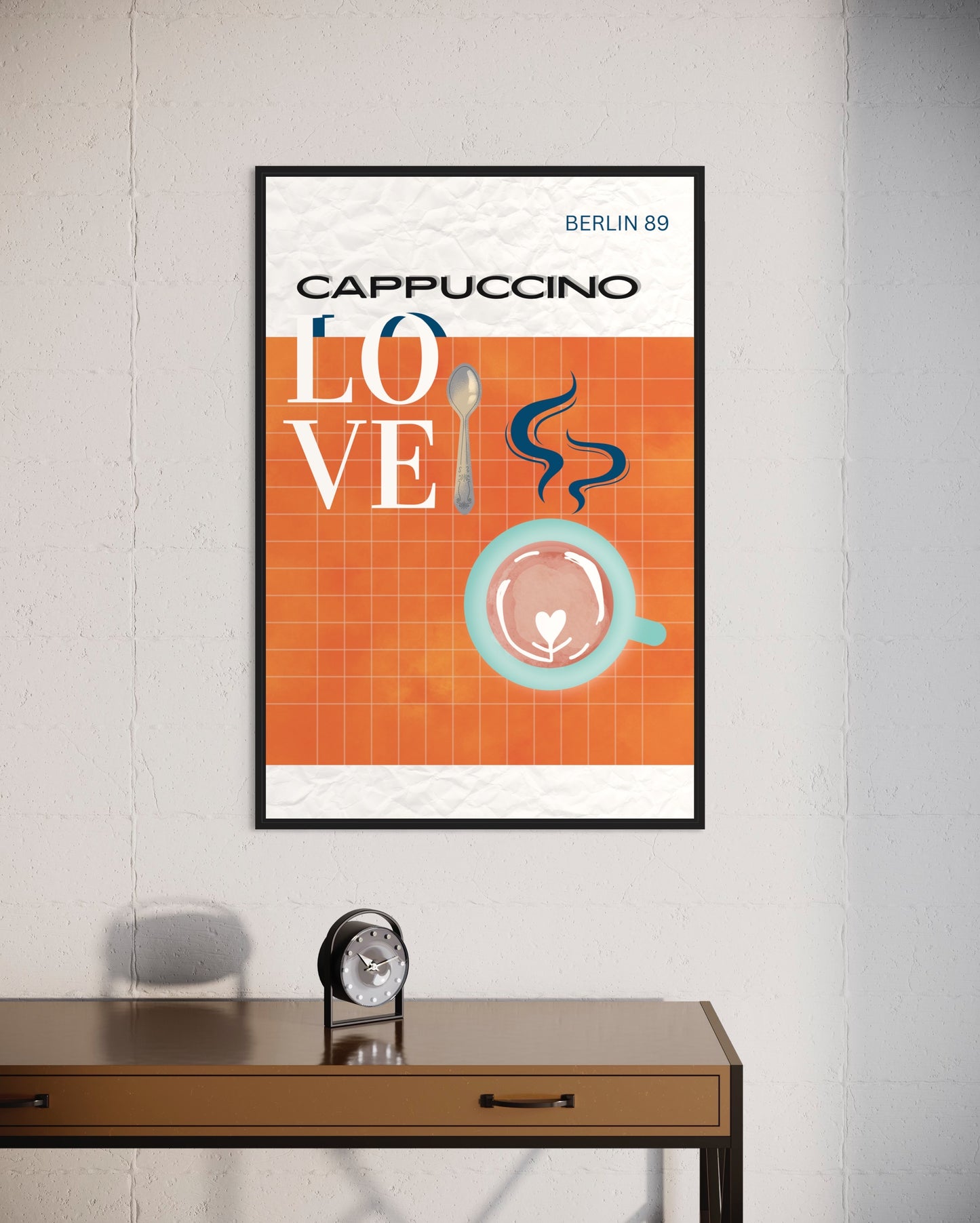 Freya Hearts Premium Poster; Wohnzimmer Poster; Skandinavisches Design; Minimalistisches Poster; Moderne Wall Art; Esszimmer Poster; Küchen Poster; Wandkunst; Kaffee Poster; Coffee love Poster;