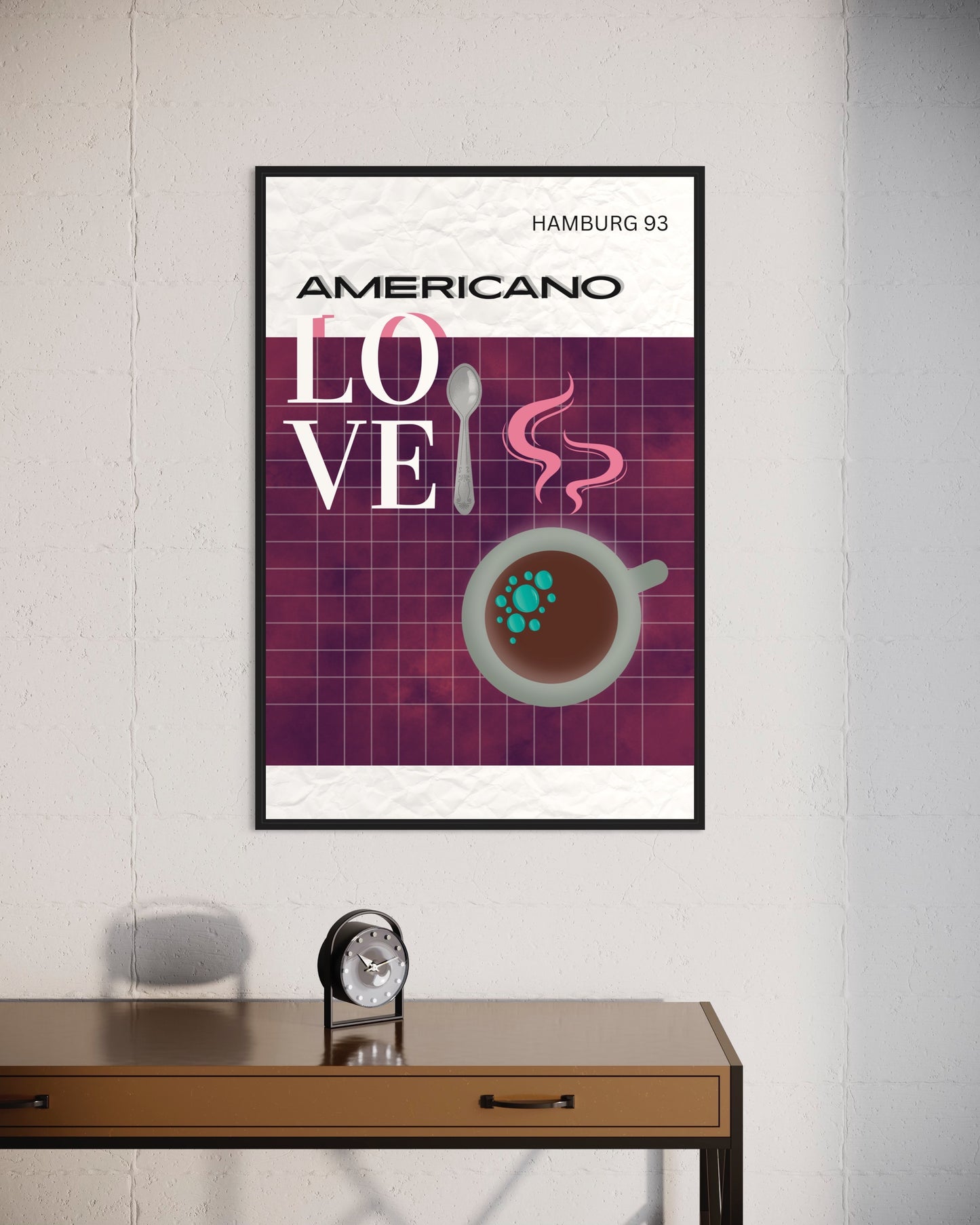 Freya Hearts Premium Poster; Wohnzimmer Poster; Skandinavisches Design; Minimalistisches Poster; Moderne Wall Art; Esszimmer Poster; Küchen Poster; Wandkunst; Kaffee Poster; Coffee love Poster;
