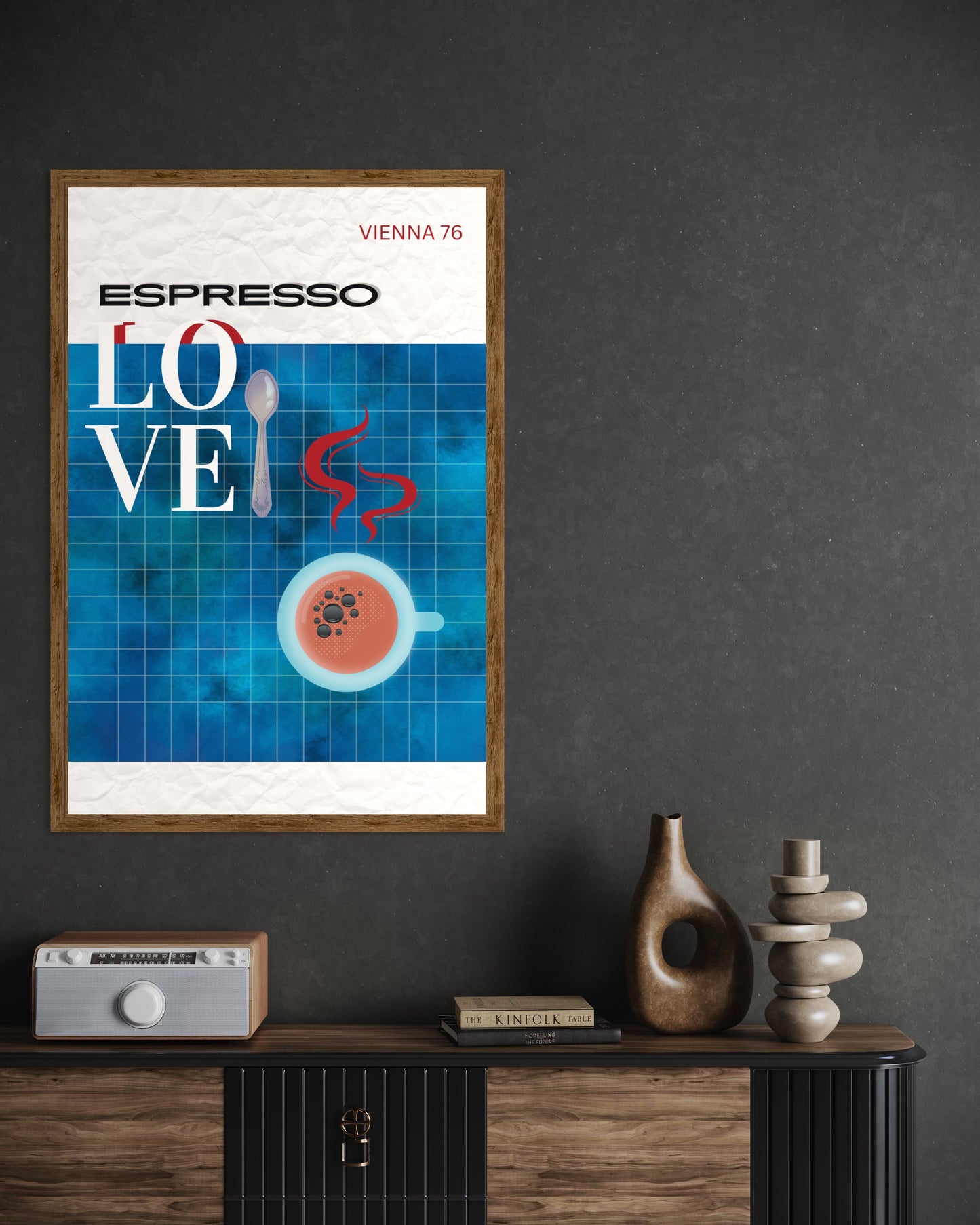 Freya Hearts Premium Poster; Wohnzimmer Poster; Skandinavisches Design; Minimalistisches Poster; Moderne Wall Art; Esszimmer Poster; Küchen Poster; Wandkunst; Kaffee Poster; Coffee love Poster;