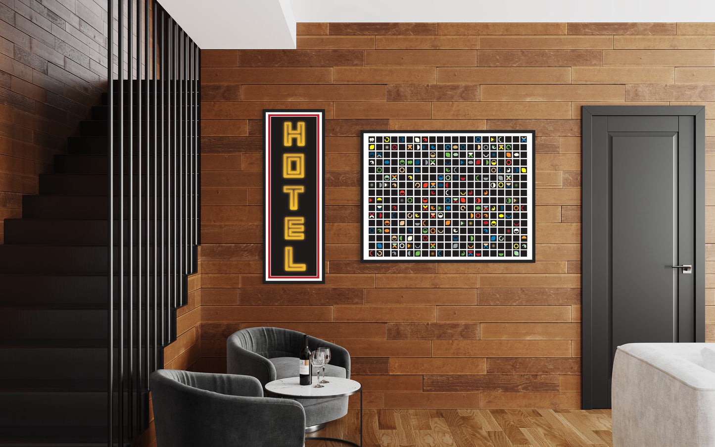 Freya Hearts Premium Poster; Wohnzimmer Poster; Skandinavisches Design; Minimalistisches Poster; Moderne Wall Art; Esszimmer Poster; Küchen Poster; Wandkunst; Hotel Poster; Schild Poster;