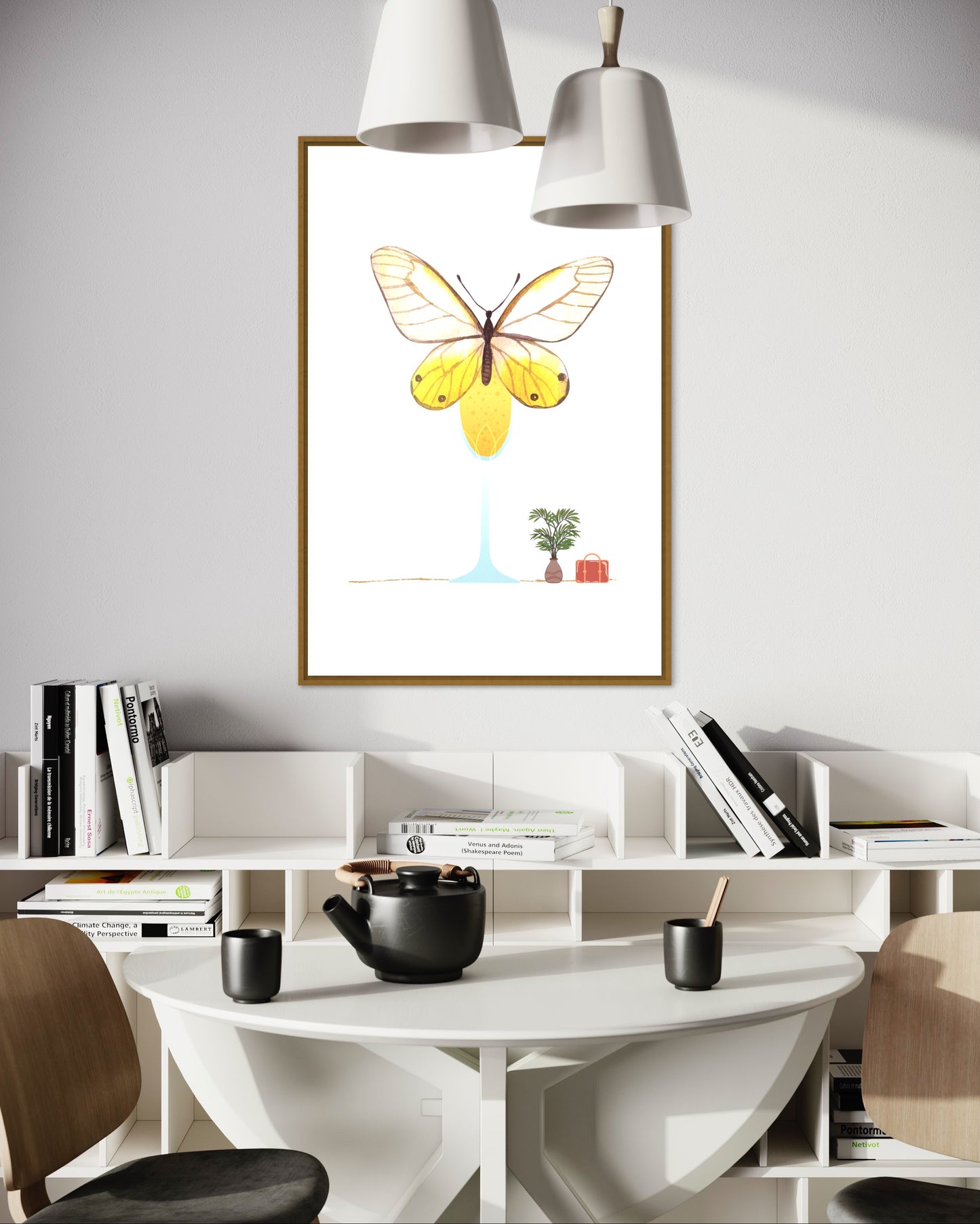 Freya Hearts Premium Poster; Wohnzimmer Poster; Tier Poster; Moderne Wall Art; Cocktail Poster; Küchen Poster; Wandkunst