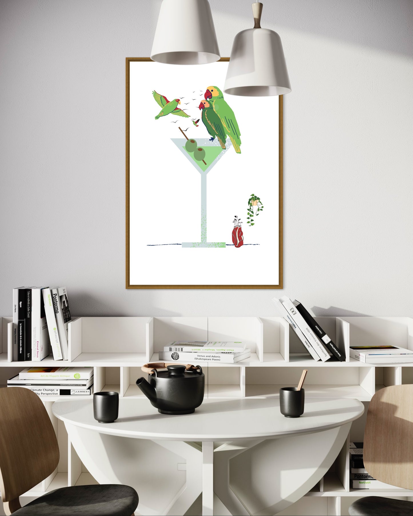 Freya Hearts Premium Poster; Wohnzimmer Poster; Tier Poster; Moderne Wall Art; Cocktail Poster; Küchen Poster; Wandkunst