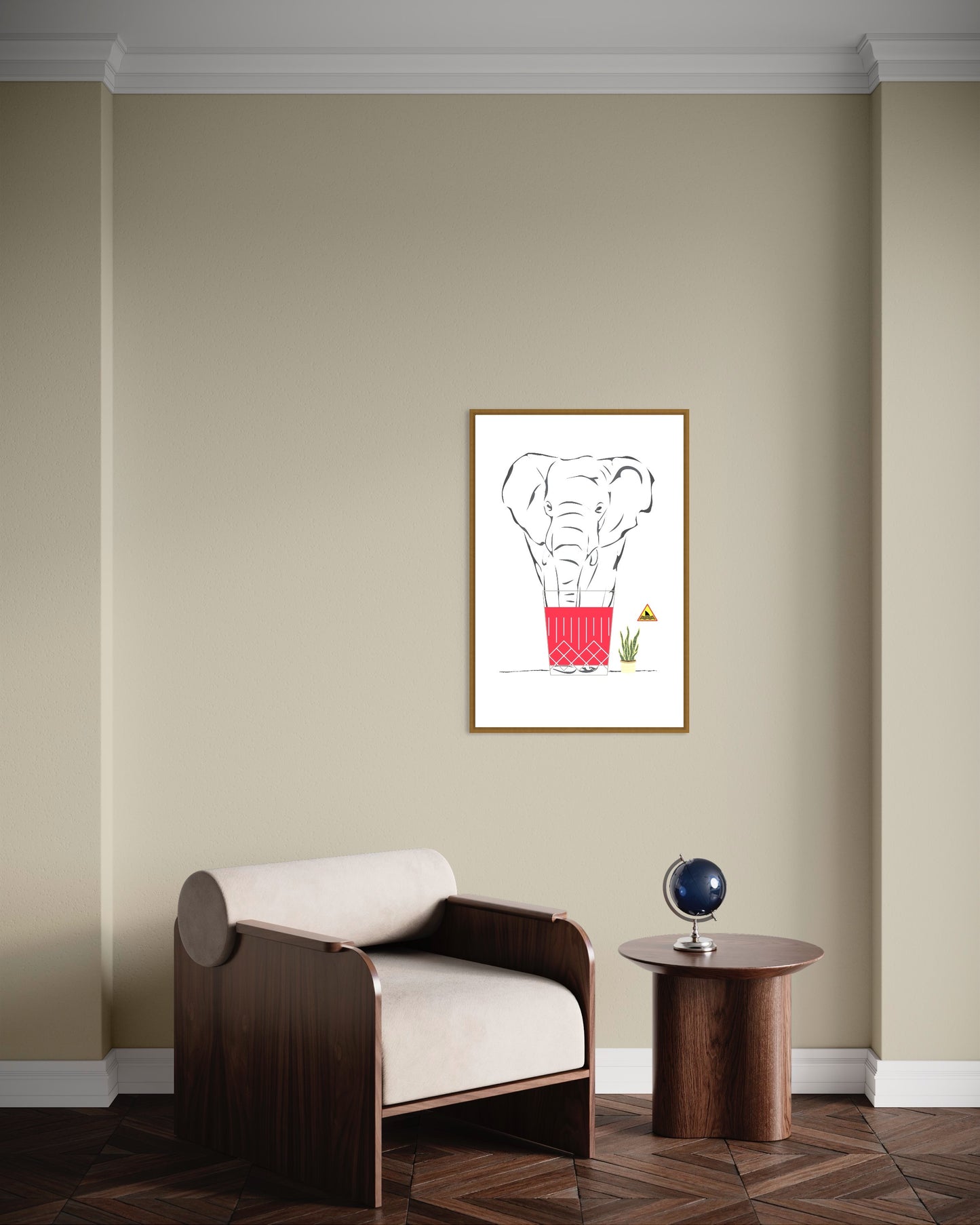 Freya Hearts Premium Poster; Wohnzimmer Poster; Tier Poster; Moderne Wall Art; Cocktail Poster; Küchen Poster; Wandkunst