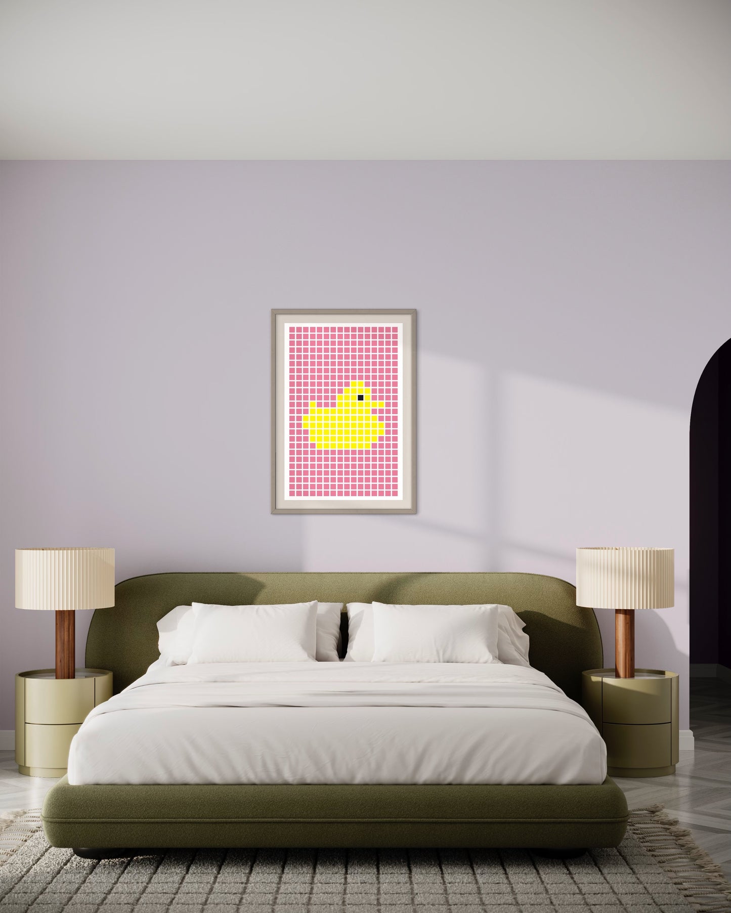 "Rubberduck" Premium Poster - (rosa)