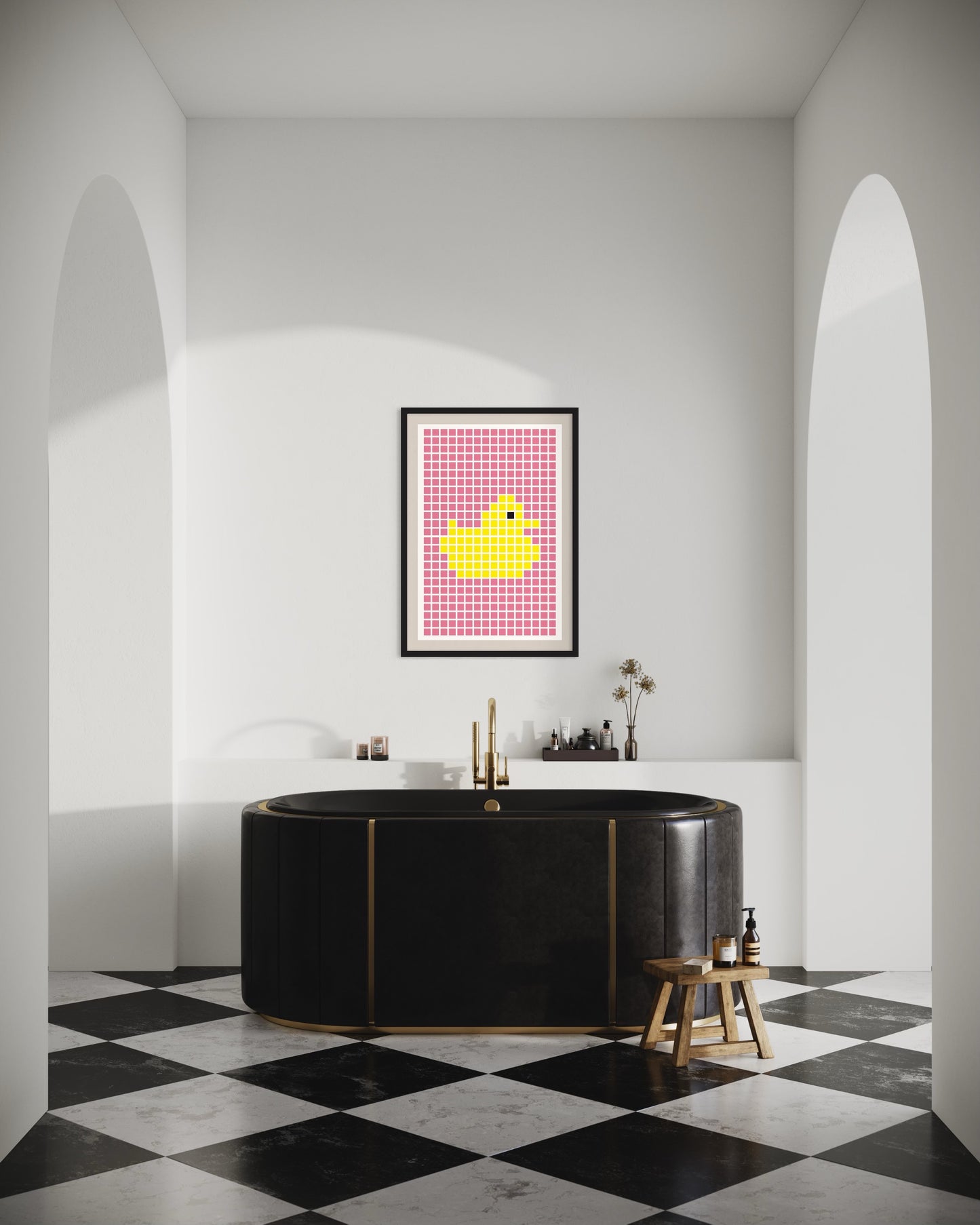 "Rubberduck" Premium Poster - (rosa)
