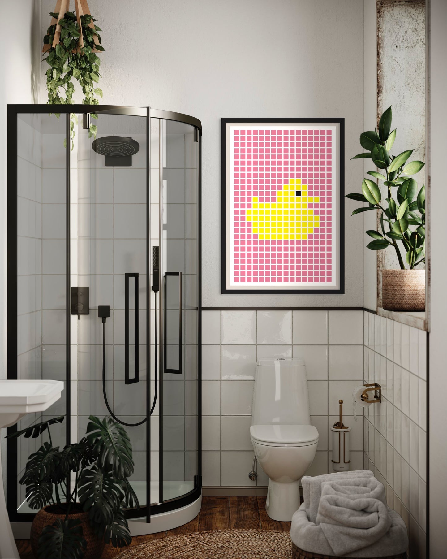 "Rubberduck" Premium Poster - (rosa)
