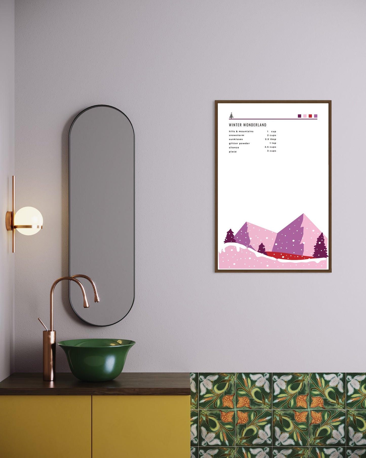 Poster Premium "Winter Wonderland" - (rose)