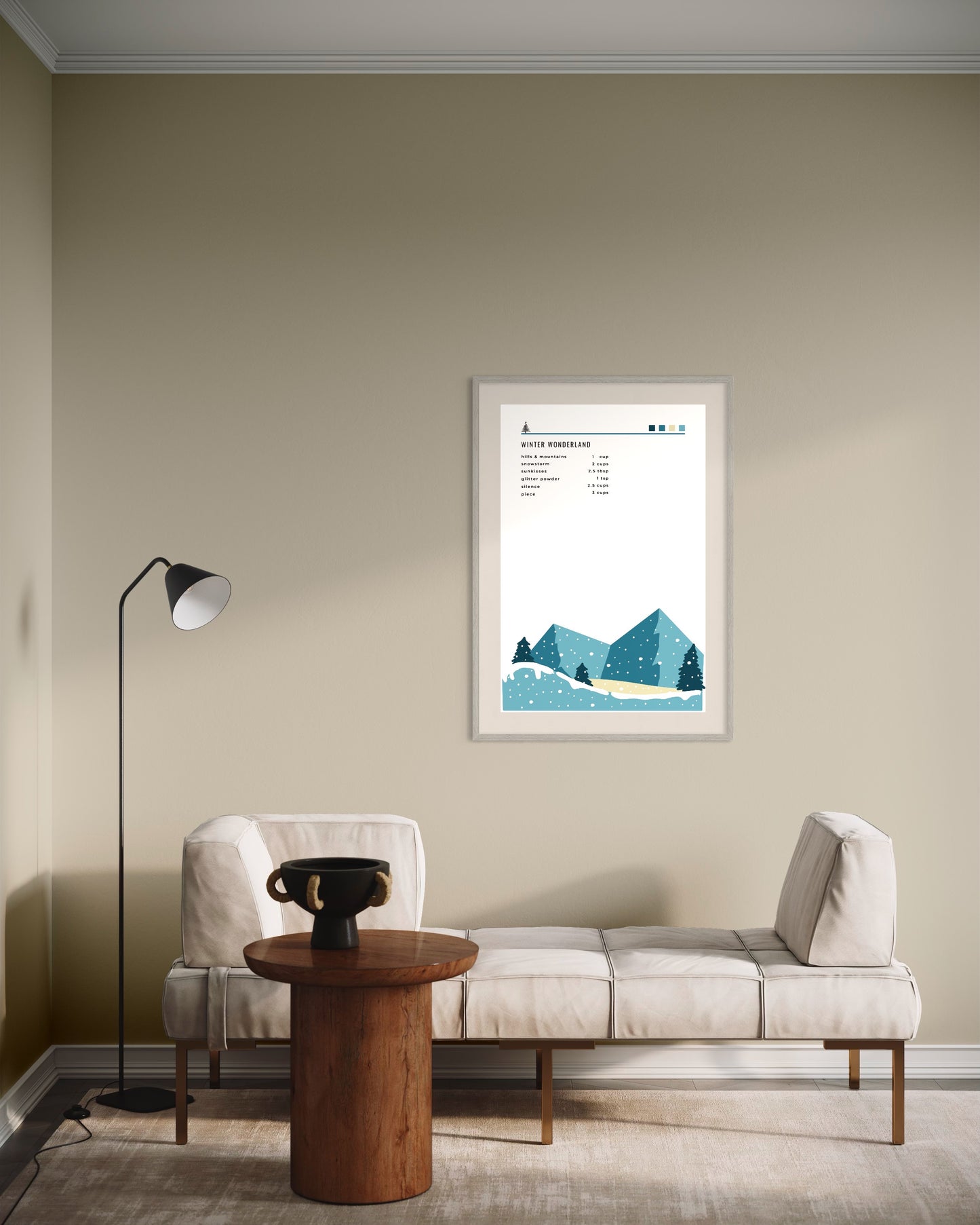 Affiche Premium "Winter Wonderland" - (bleu)