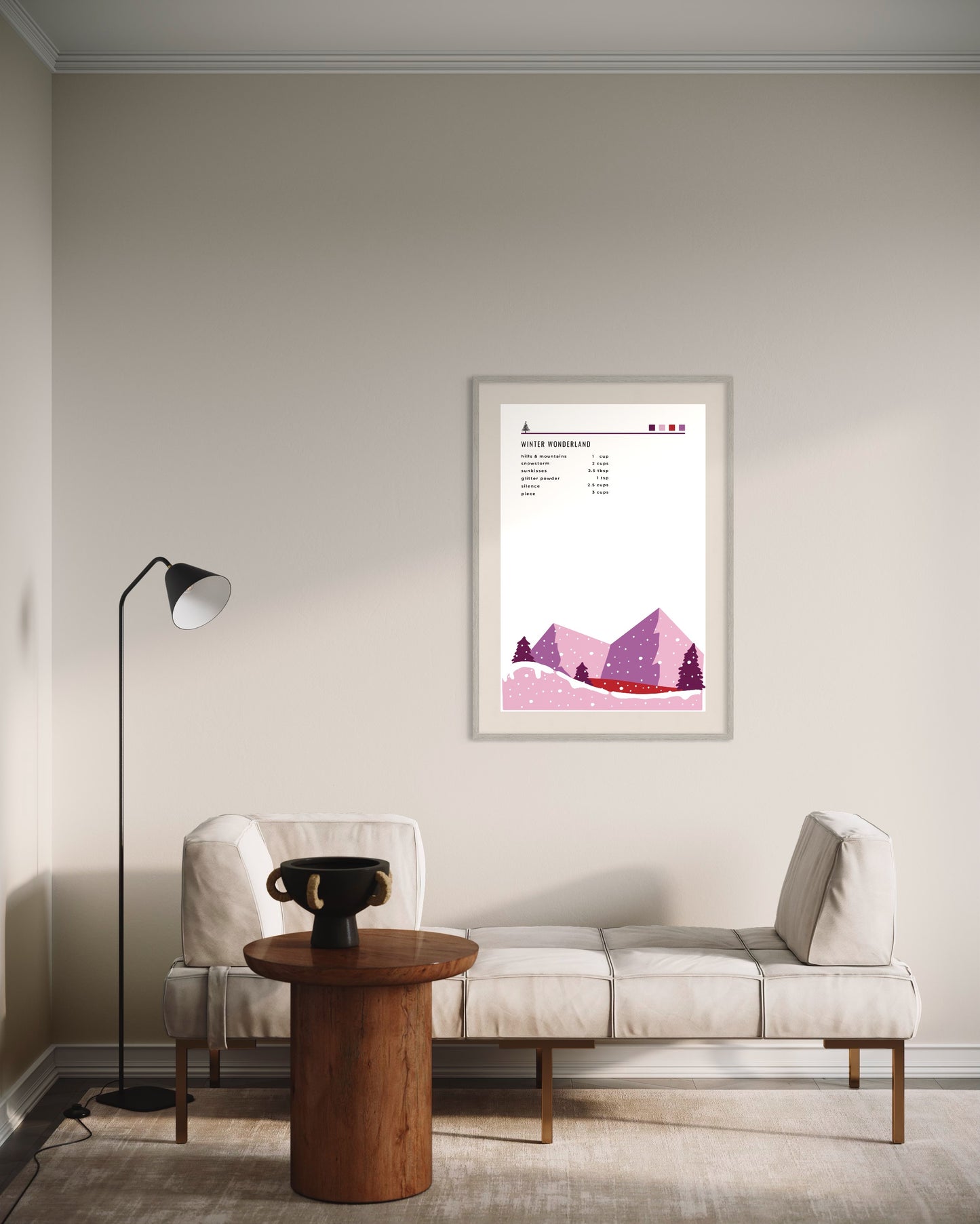 Poster Premium "Winter Wonderland" - (rose)