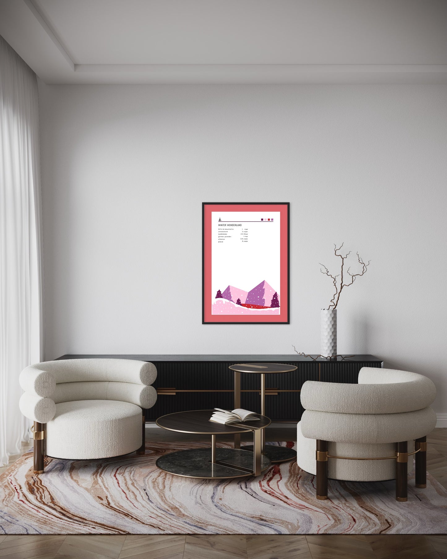 Poster Premium "Winter Wonderland" - (rose)