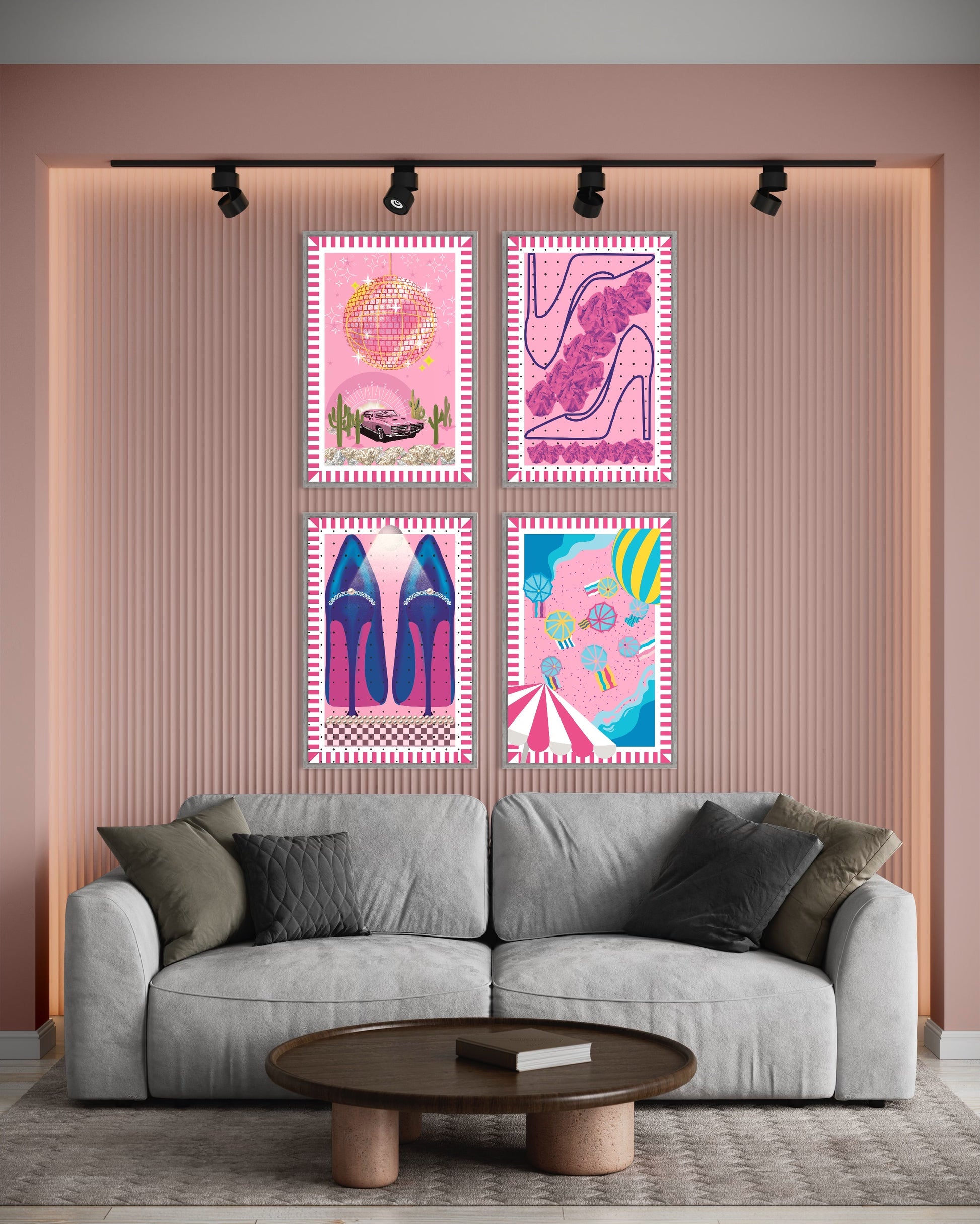 Freya Hearts Premium Poster; Wohnzimmer Poster; Skandinavisches Design; Minimalistisches Poster; Moderne Wall Art; Esszimmer Poster; Küchen Poster; Wandkunst