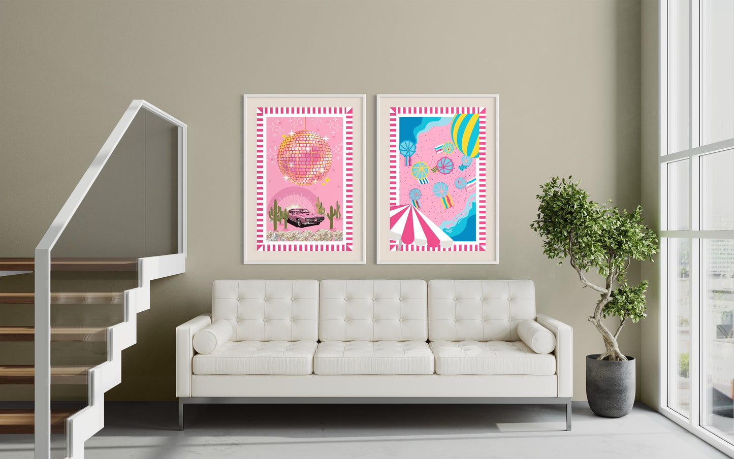 Freya Hearts Premium Poster; Wohnzimmer Poster; Skandinavisches Design; Minimalistisches Poster; Moderne Wall Art; Esszimmer Poster; Küchen Poster; Wandkunst