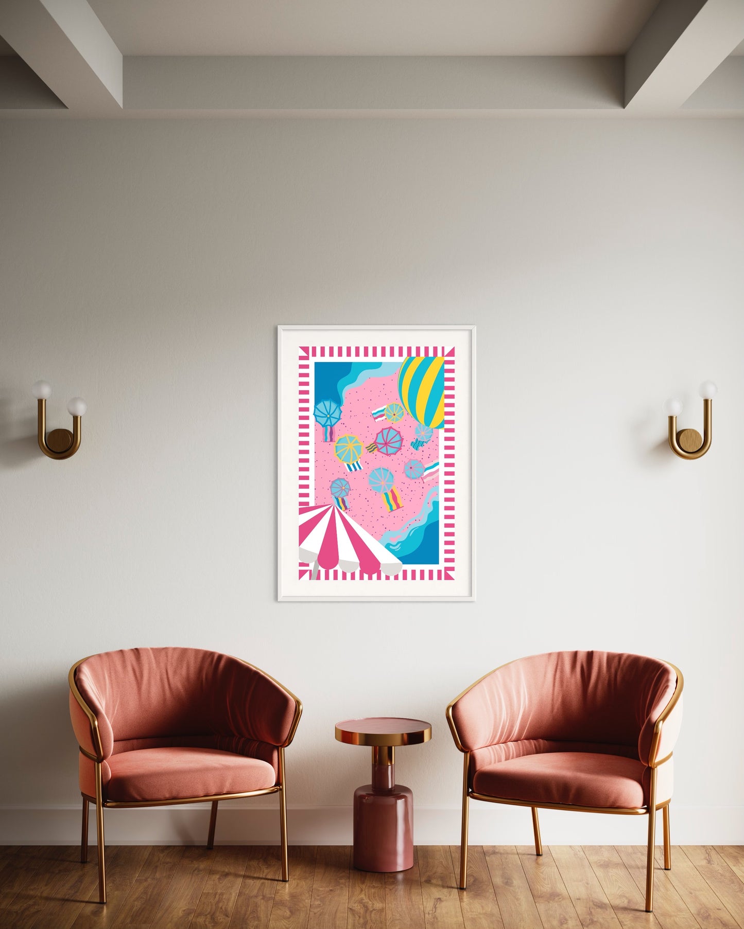 Freya Hearts Premium Poster; Wohnzimmer Poster; Skandinavisches Design; Minimalistisches Poster; Moderne Wall Art; Esszimmer Poster; Küchen Poster; Wandkunst