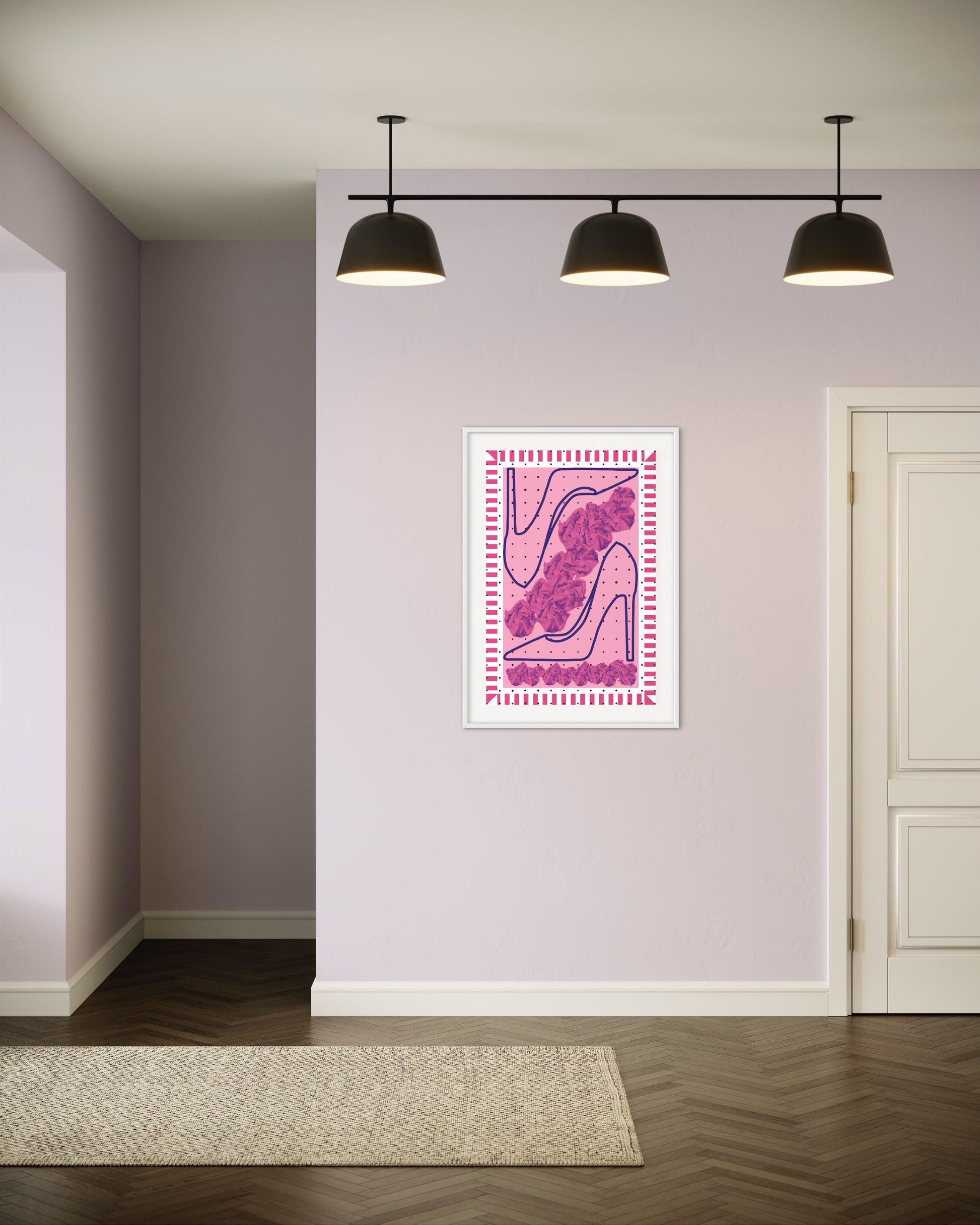 Freya Hearts Premium Poster; Wohnzimmer Poster; Skandinavisches Design; Minimalistisches Poster; Moderne Wall Art; Esszimmer Poster; Küchen Poster; Wandkunst