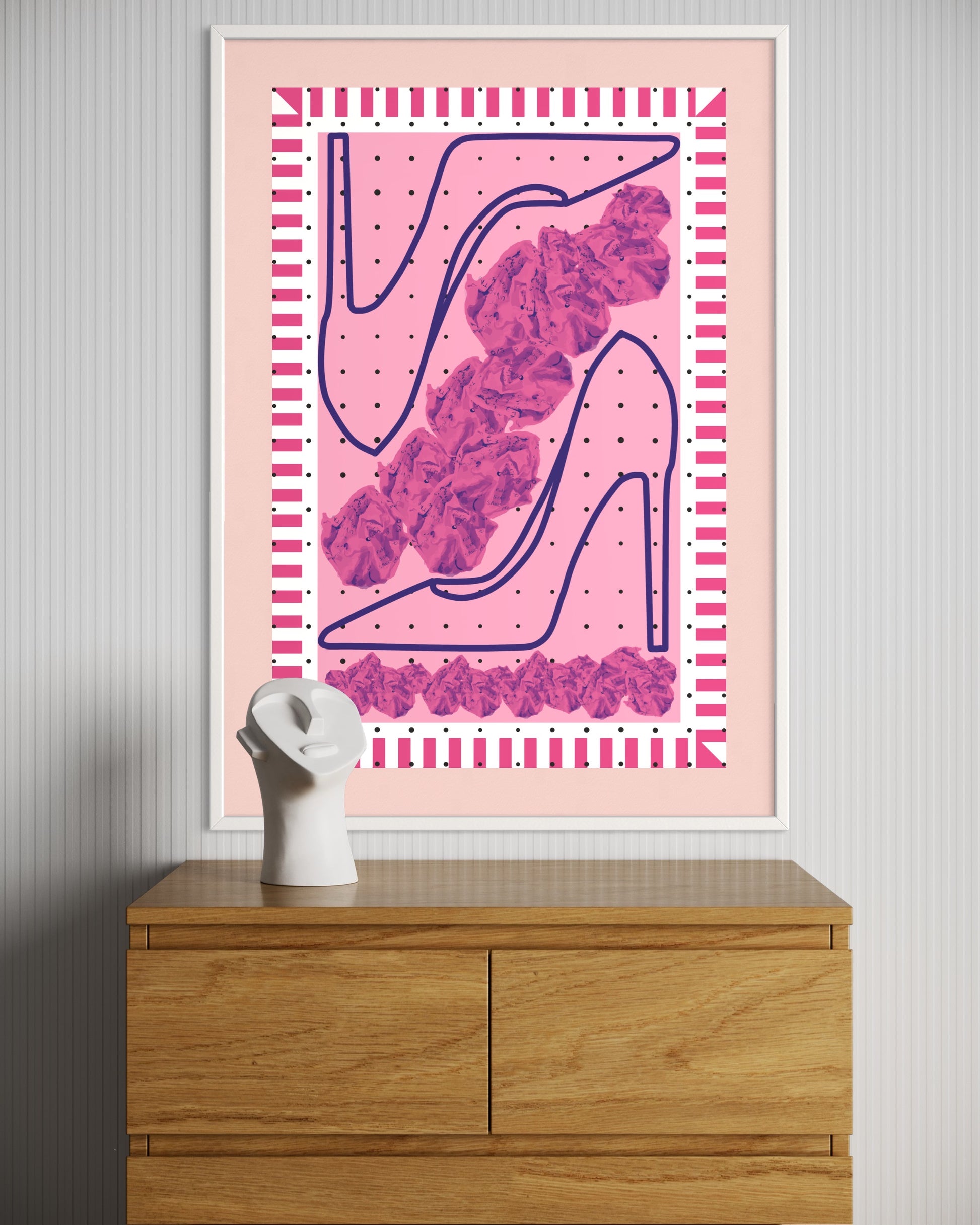 Freya Hearts Premium Poster; Wohnzimmer Poster; Skandinavisches Design; Minimalistisches Poster; Moderne Wall Art; Esszimmer Poster; Küchen Poster; Wandkunst