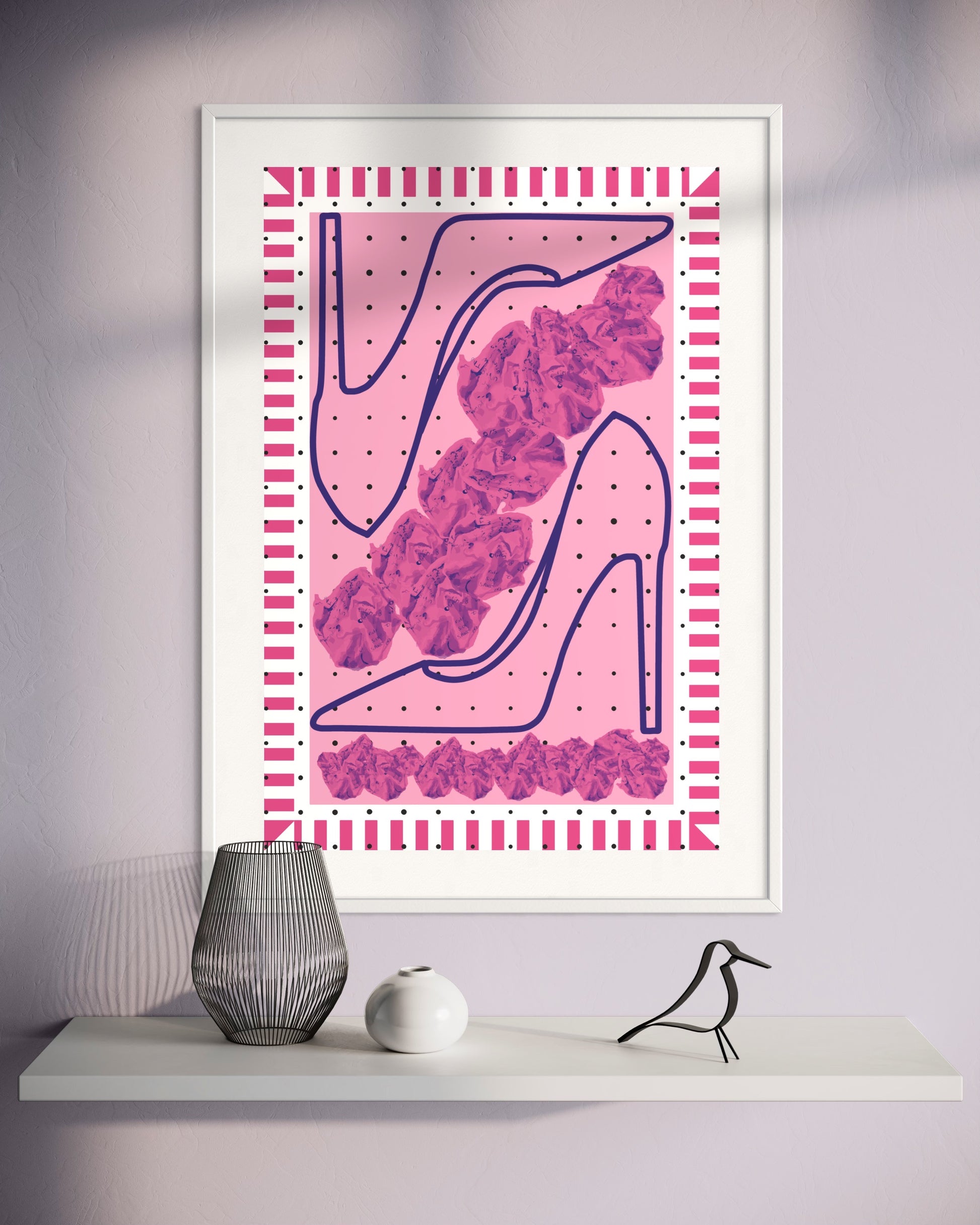 Freya Hearts Premium Poster; Wohnzimmer Poster; Skandinavisches Design; Minimalistisches Poster; Moderne Wall Art; Esszimmer Poster; Küchen Poster; Wandkunst