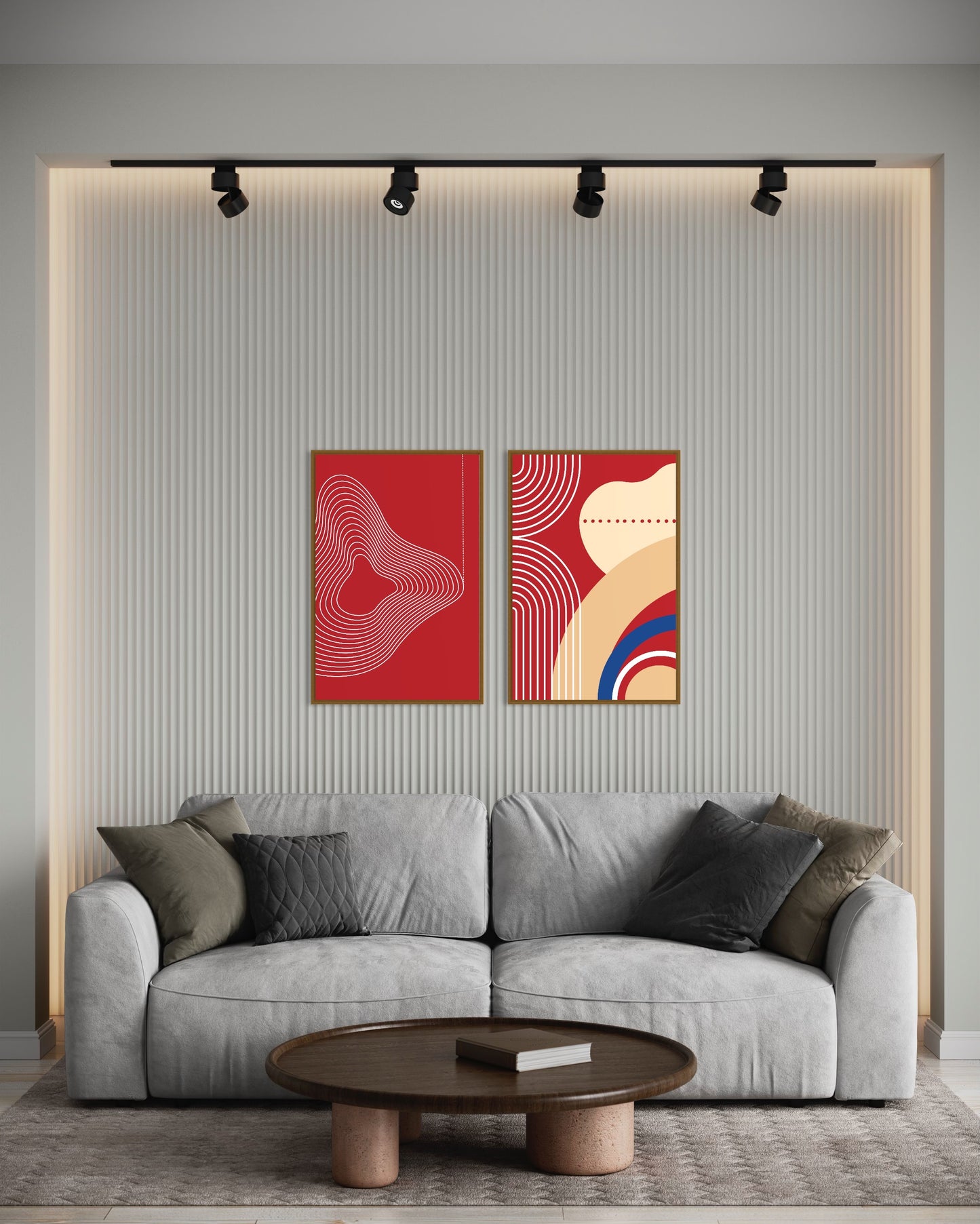 Freya Hearts Premium Poster; Wohnzimmer Poster; Skandinavisches Design; Minimalistisches Poster; Moderne Wall Art; Esszimmer Poster; Küchen Poster; Wandkunst