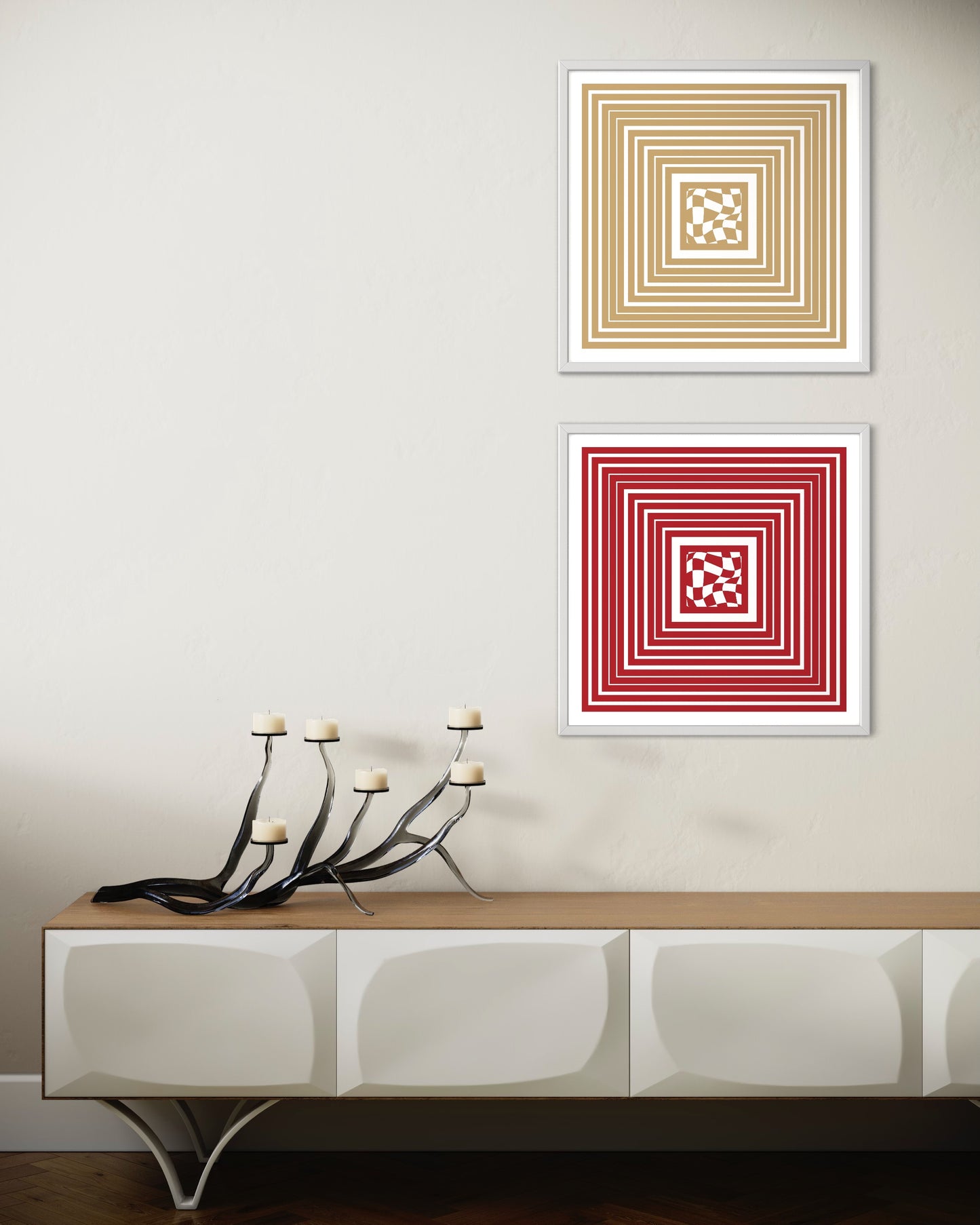 Poster Premium "Carré" - (beige)