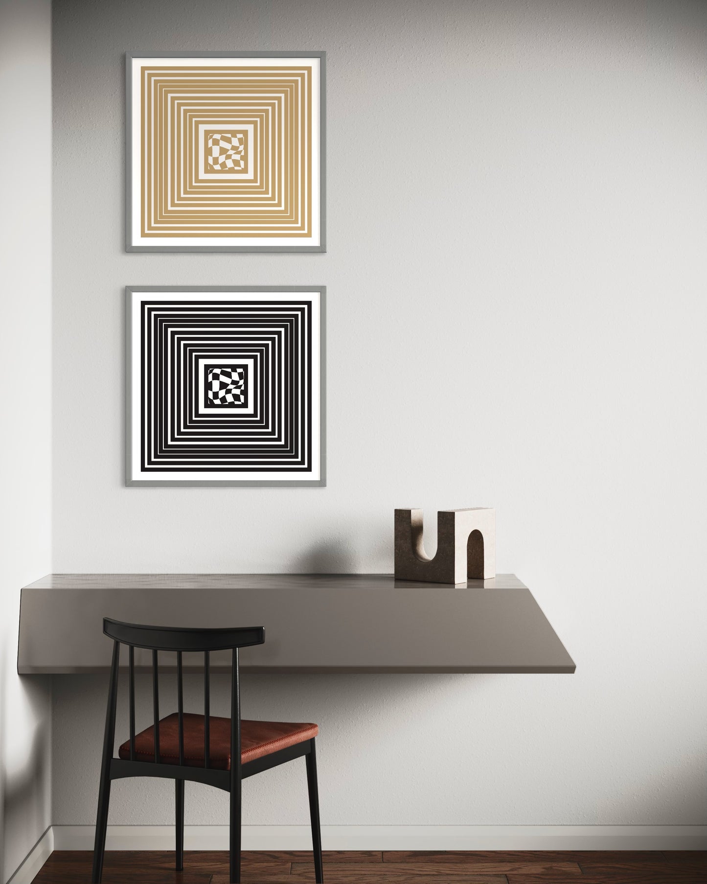 Poster Premium "Carré" - (beige)
