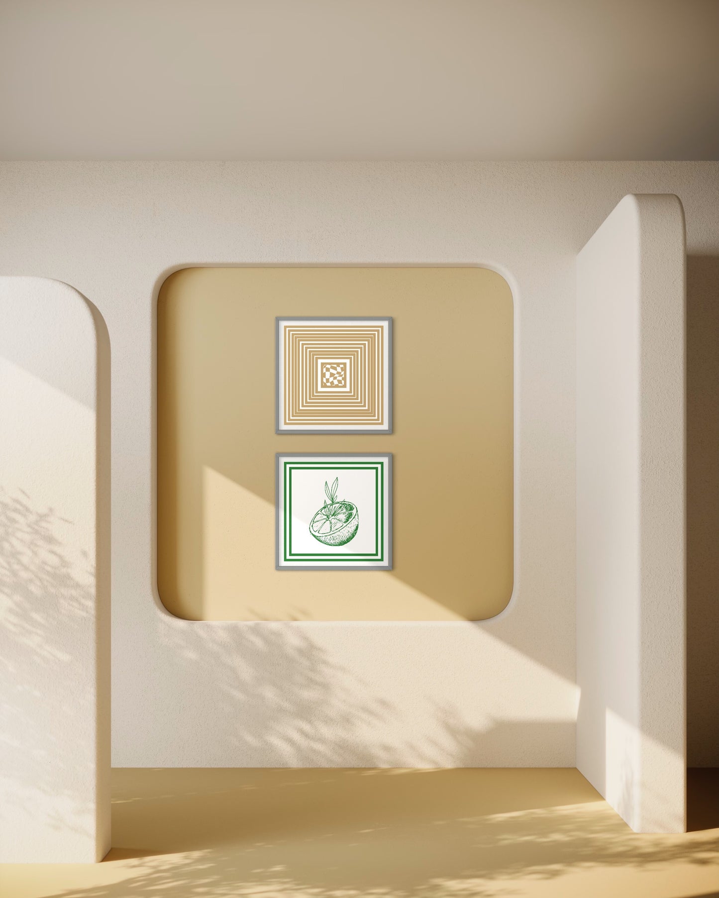 Poster Premium "Carré" - (beige)