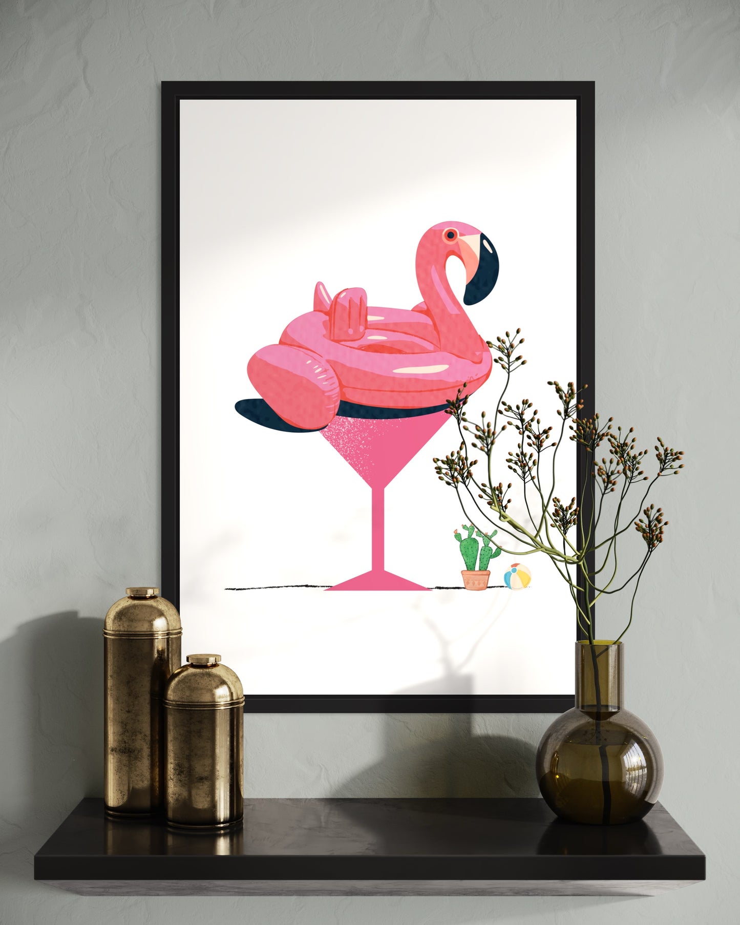 Freya Hearts Premium Poster; Wohnzimmer Poster; Tier Poster; Moderne Wall Art; Cocktail Poster; Küchen Poster; Wandkunst