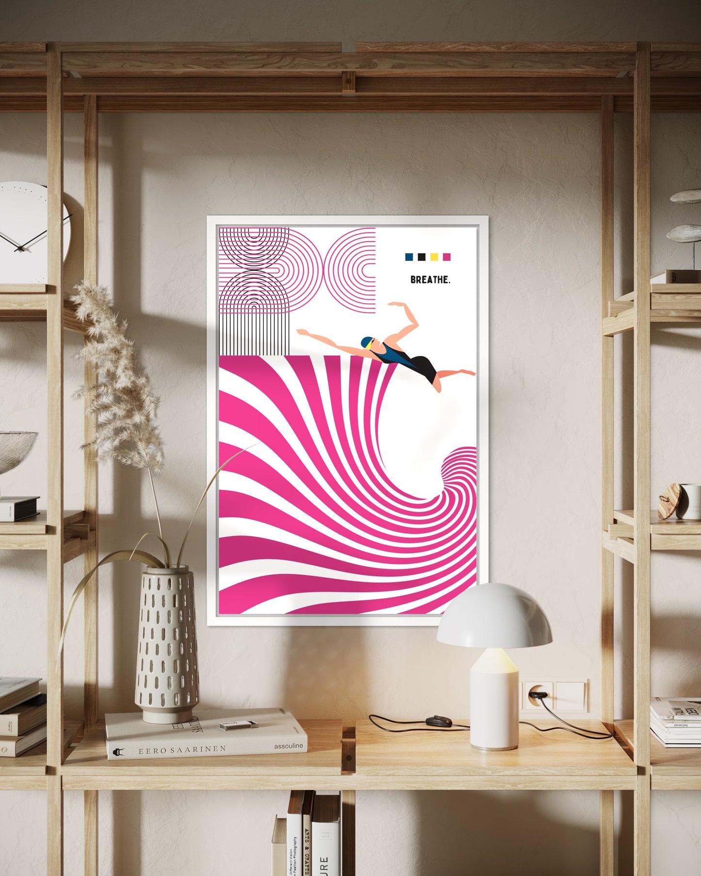 Freya Hearts Premium Poster; Wohnzimmer Poster; Skandinavisches Design; Minimalistisches Poster; Moderne Wall Art; Esszimmer Poster; Küchen Poster; Wandkunst