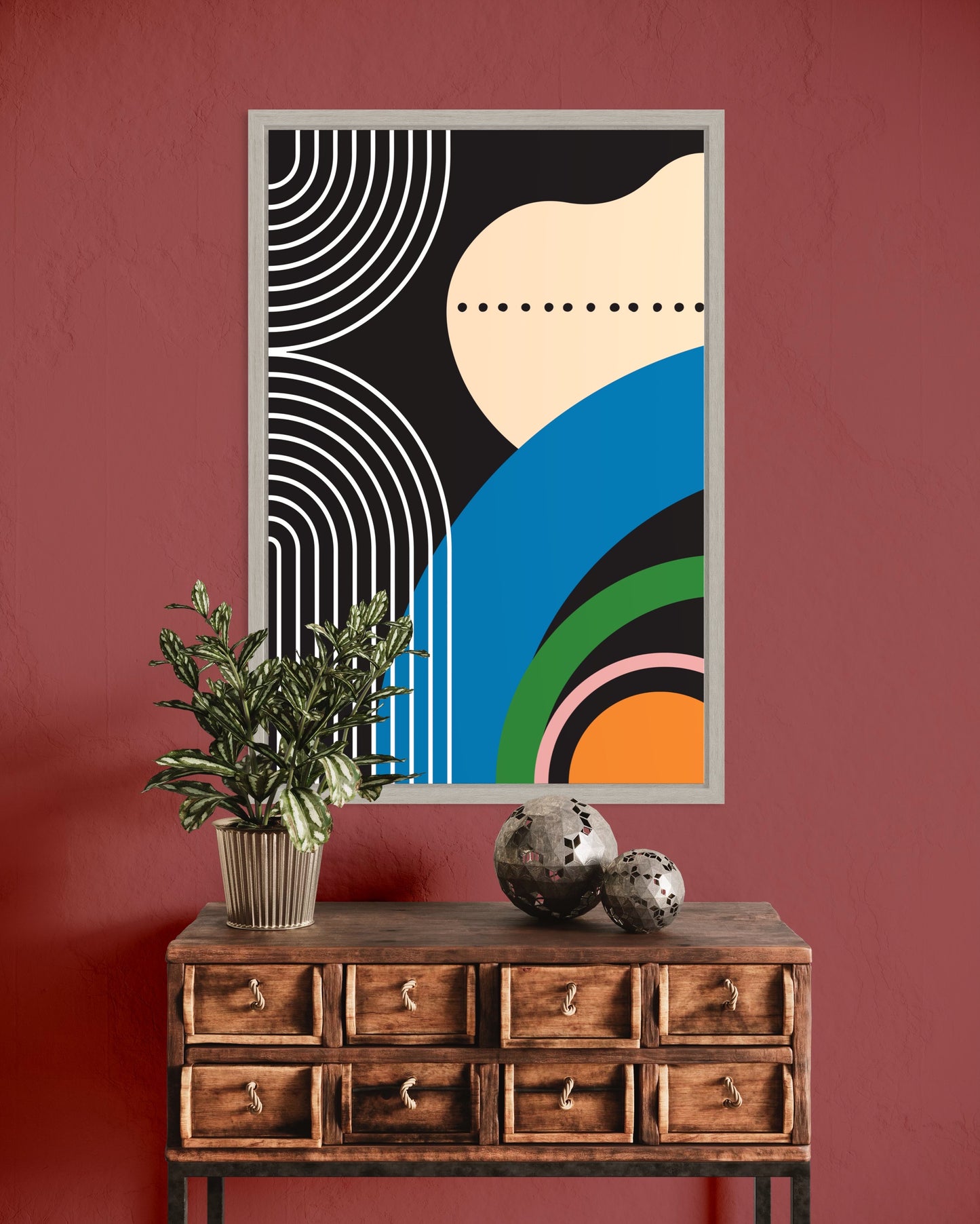 Freya Hearts Premium Poster; Wohnzimmer Poster; Skandinavisches Design; Minimalistisches Poster; Moderne Wall Art; Esszimmer Poster; Küchen Poster; Wandkunst