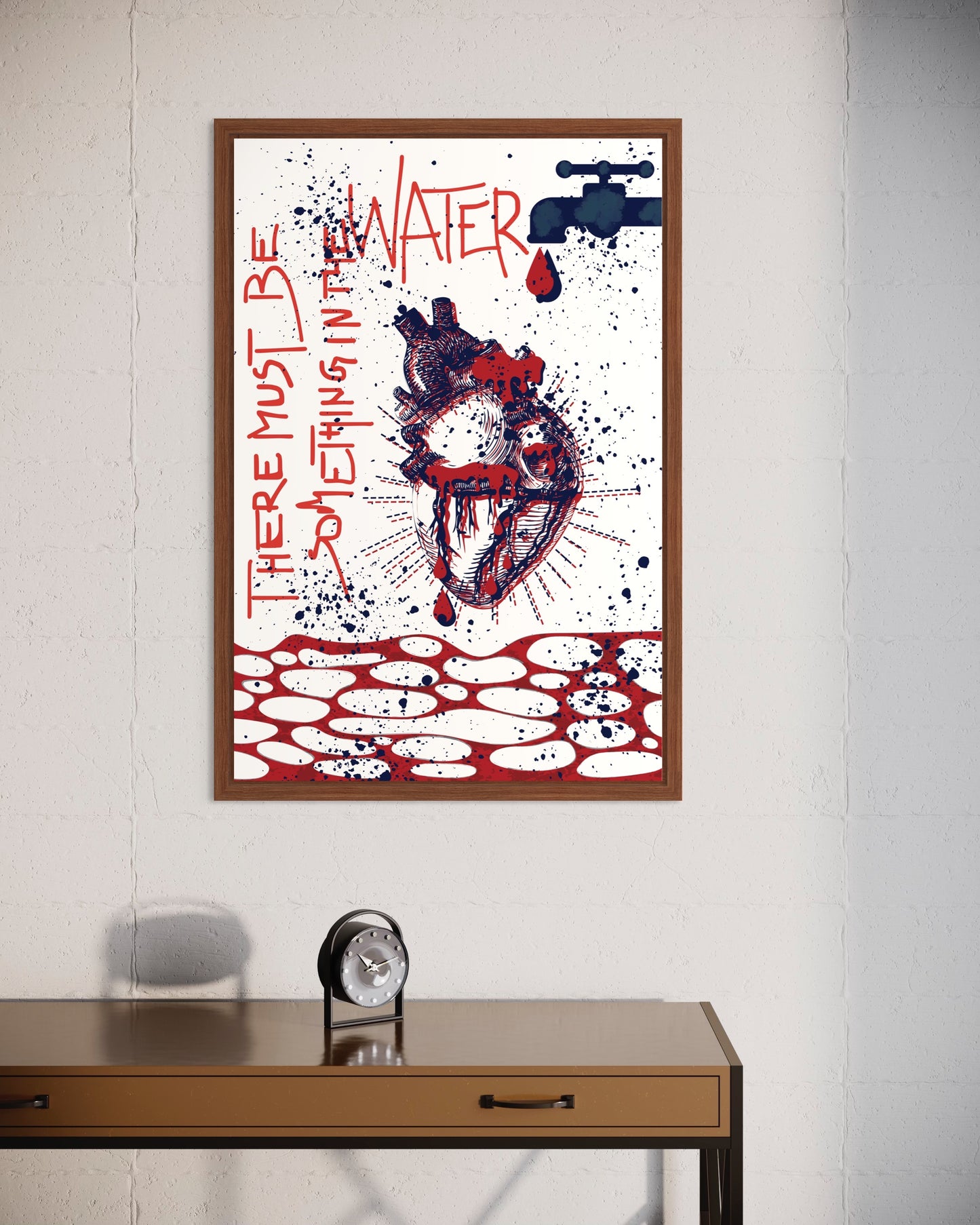 Freya Hearts Premium Poster; Wohnzimmer Poster; Skandinavisches Design; Minimalistisches Poster; Moderne Wall Art; Esszimmer Poster; Küchen Poster; Wandkunst