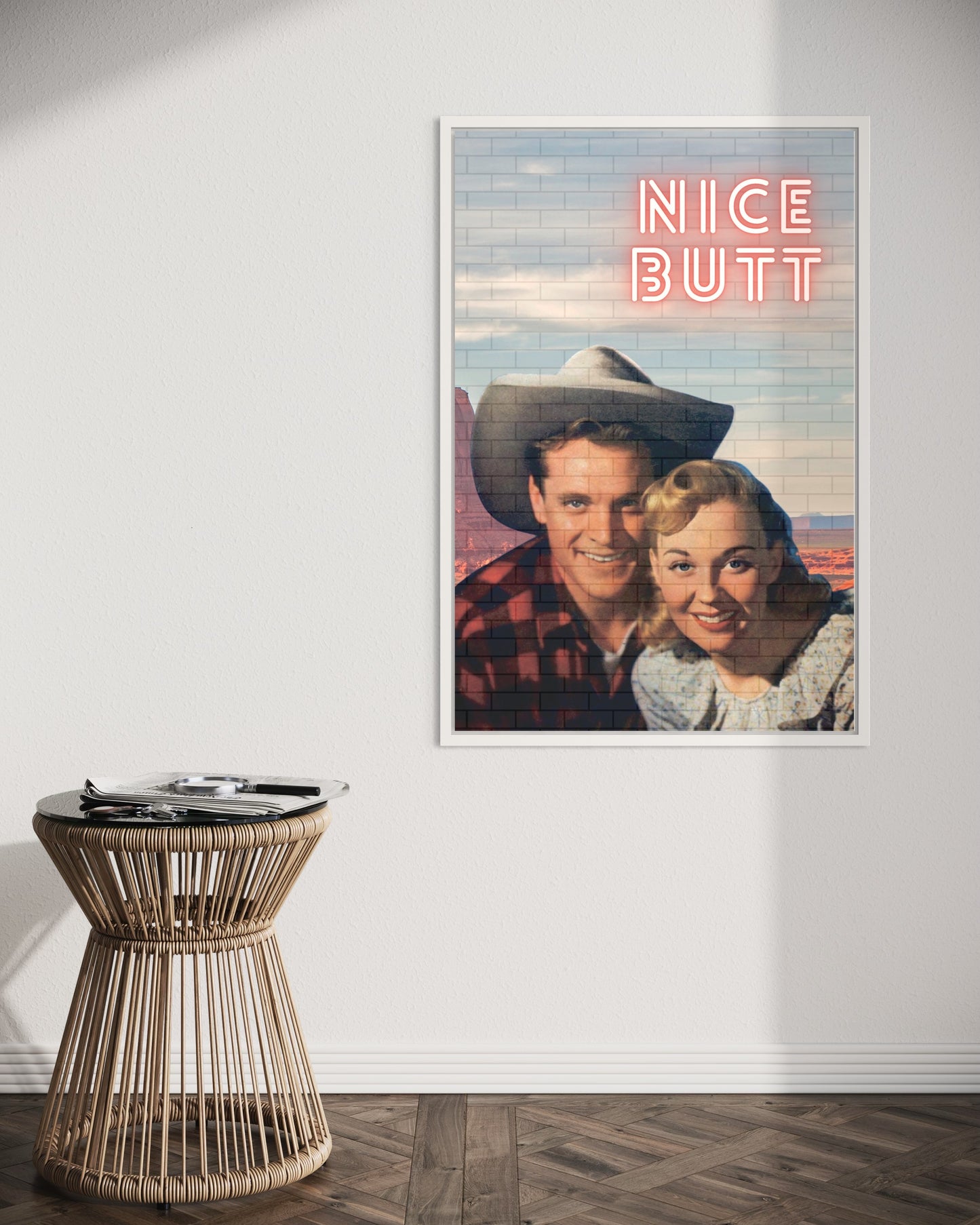Freya Hearts Premium Poster; Wohnzimmer Poster; Moderne Wall Art; Küchen Poster; Wandkunst; Witziges Poster; Western Poster; Retro Poster; Cowboy Poster;