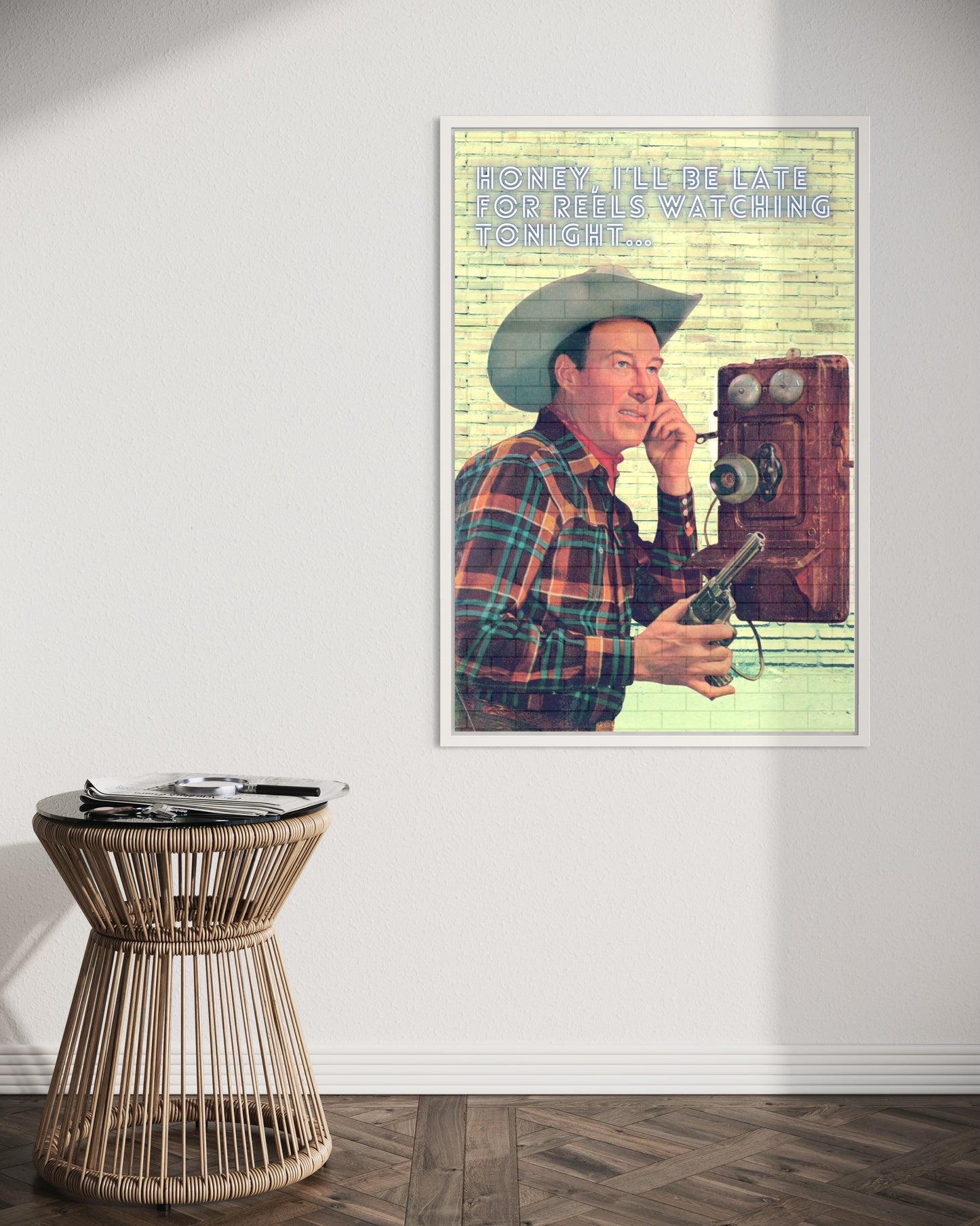 Freya Hearts Premium Poster; Wohnzimmer Poster; Moderne Wall Art; Küchen Poster; Wandkunst; Witziges Poster; Western Poster; Retro Poster; Cowboy Poster;
