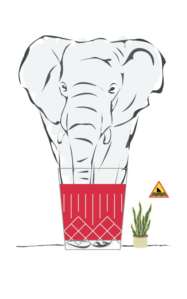 "Elephant" Premium Poster im Rahmen