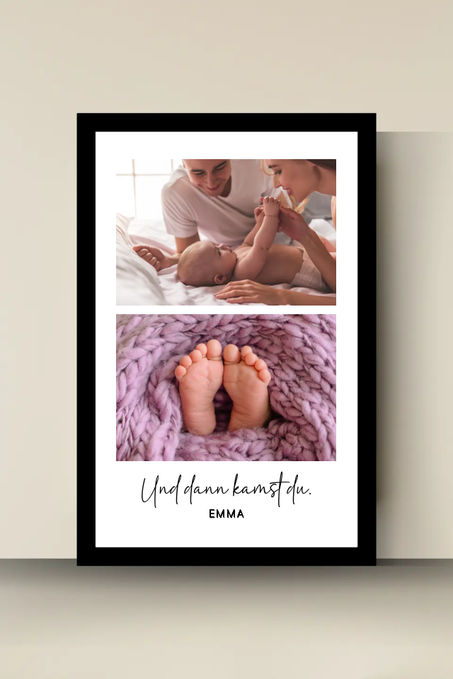 Personalisierbares Poster; Familien Poster; Baby Poster; Freya Hearts Poster; Geschenk zur Geburt; Eltern mit Kind Poster; Geschenk für Paare; Baby Shower Geschenk