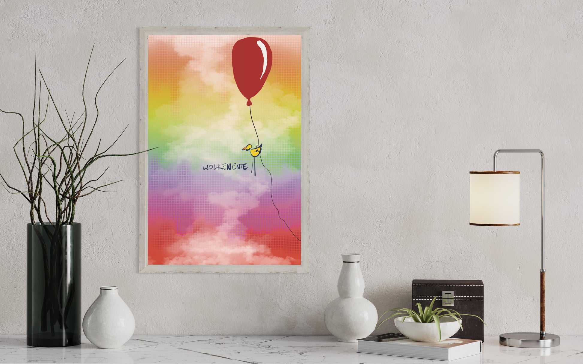 Freya Hearts Premium Poster; Wohnzimmer Poster; Skandinavisches Design; Minimalistisches Poster; Moderne Wall Art; Esszimmer Poster; Küchen Poster; Wandkunst: Entenposter; Rubberduck; Ente Poster; Badeente Poster;