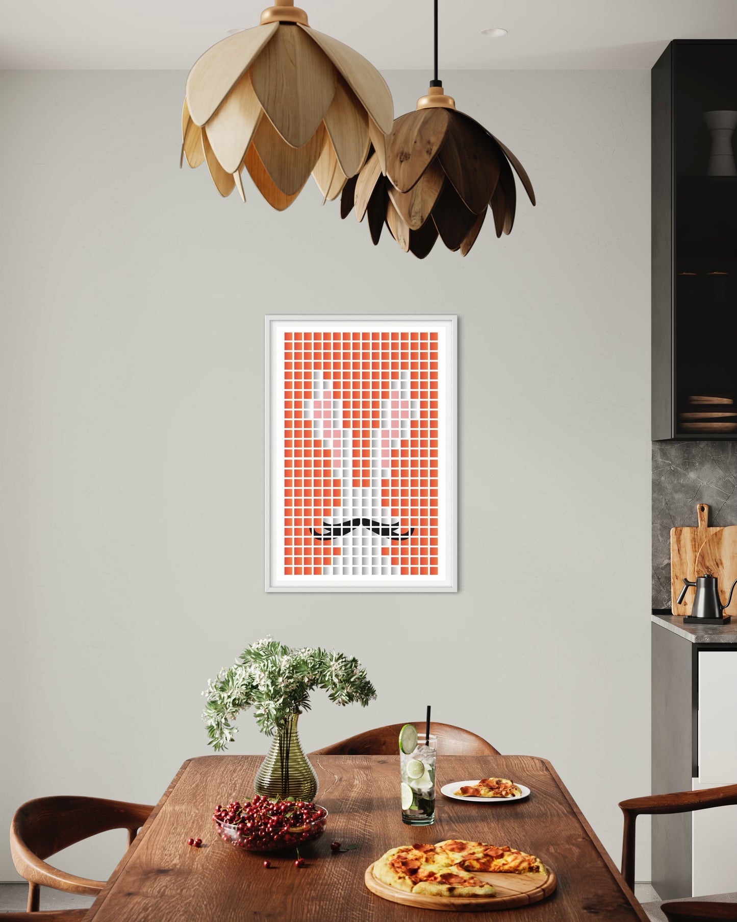 "Monsieur Rabbit" Premium Poster (orange Edition)