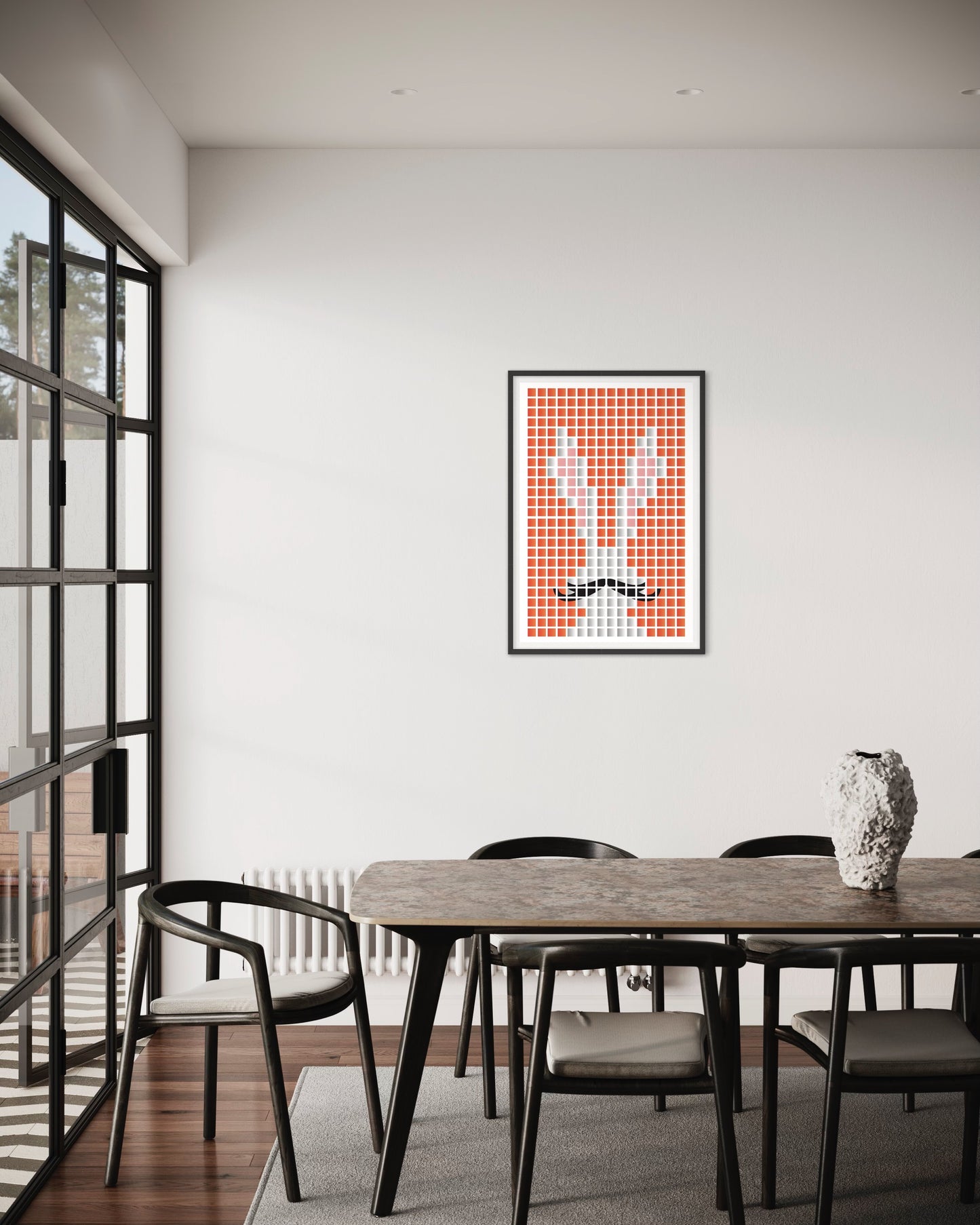 "Monsieur Rabbit" Premium Poster (orange Edition)