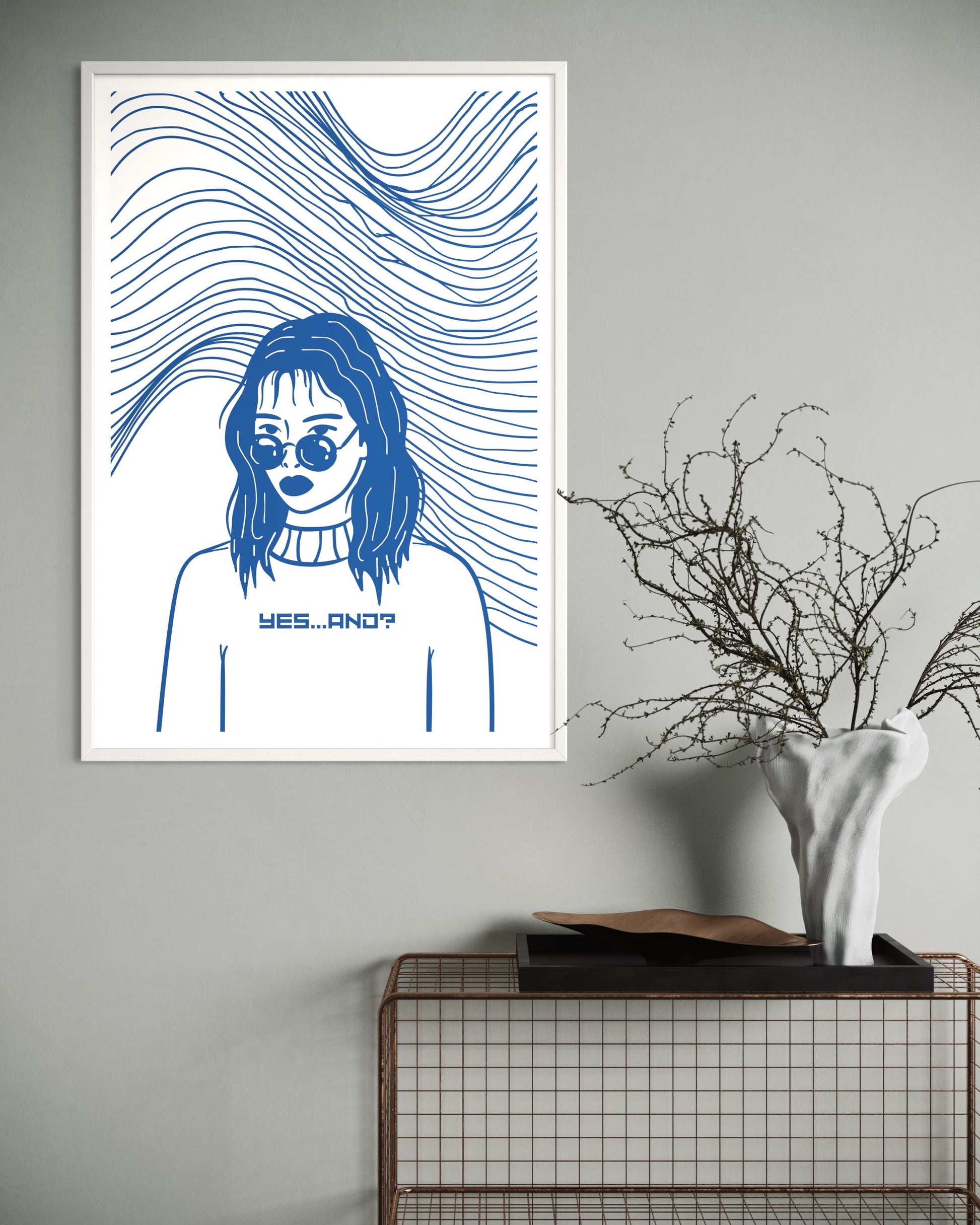 Freya Hearts Premium Poster; Wohnzimmer Poster; Skandinavisches Design; Minimalistisches Poster; Moderne Wall Art; Esszimmer Poster; Küchen Poster; Wandkunst; Women Poster; Women's Day Poster; Feminismus Poster