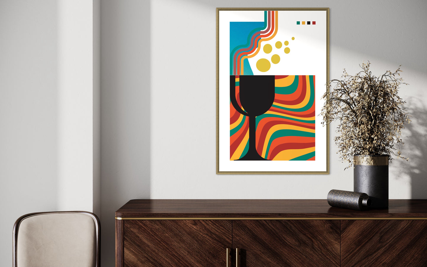 "Happy Hour" Premium Poster - (schwarz)