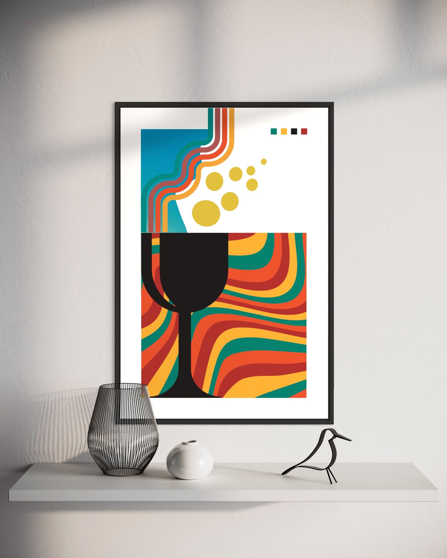 Freya Hearts Premium Poster; Wohnzimmer Poster; Skandinavisches Design; Minimalistisches Poster; Moderne Wall Art; Esszimmer Poster; Küchen Poster; Wandkunst