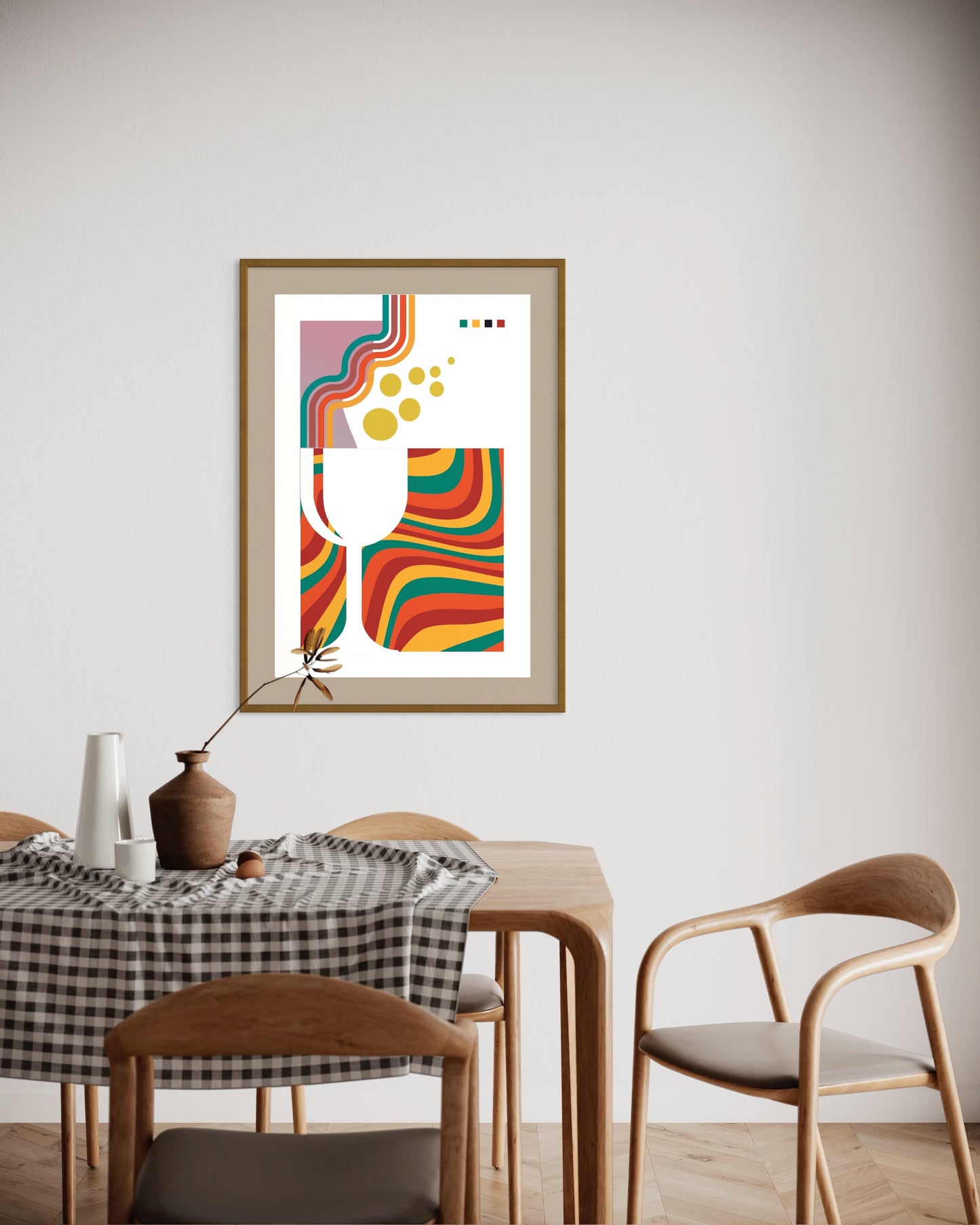 Freya Hearts Premium Poster; Wohnzimmer Poster; Skandinavisches Design; Minimalistisches Poster; Moderne Wall Art; Esszimmer Poster; Küchen Poster; Wandkunst