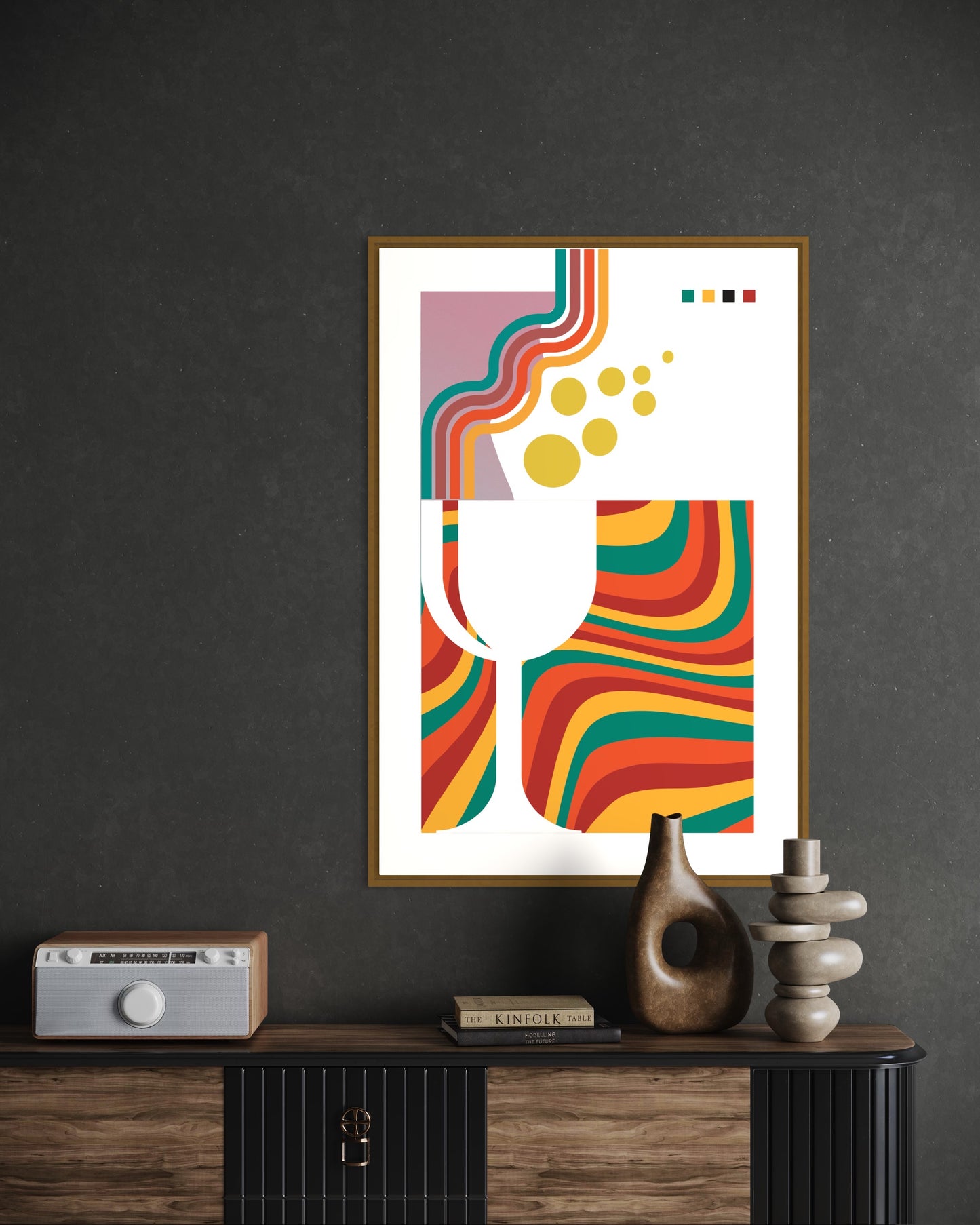 Freya Hearts Premium Poster; Wohnzimmer Poster; Skandinavisches Design; Minimalistisches Poster; Moderne Wall Art; Esszimmer Poster; Küchen Poster; Wandkunst