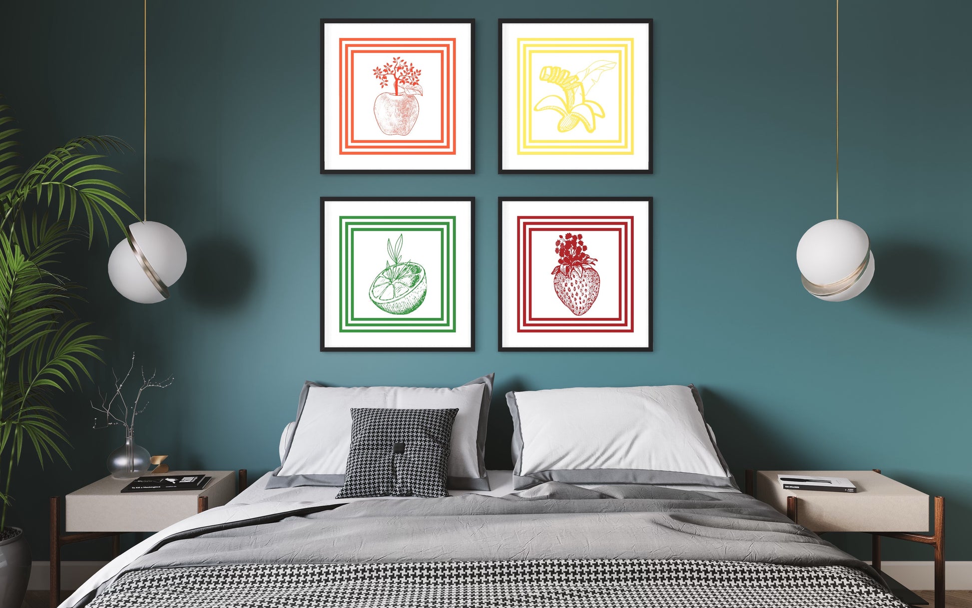 Freya Hearts Premium Poster; Wohnzimmer Poster; Skandinavisches Design; Minimalistisches Poster; Moderne Wall Art; Esszimmer Poster; Küchen Poster; Wandkunst