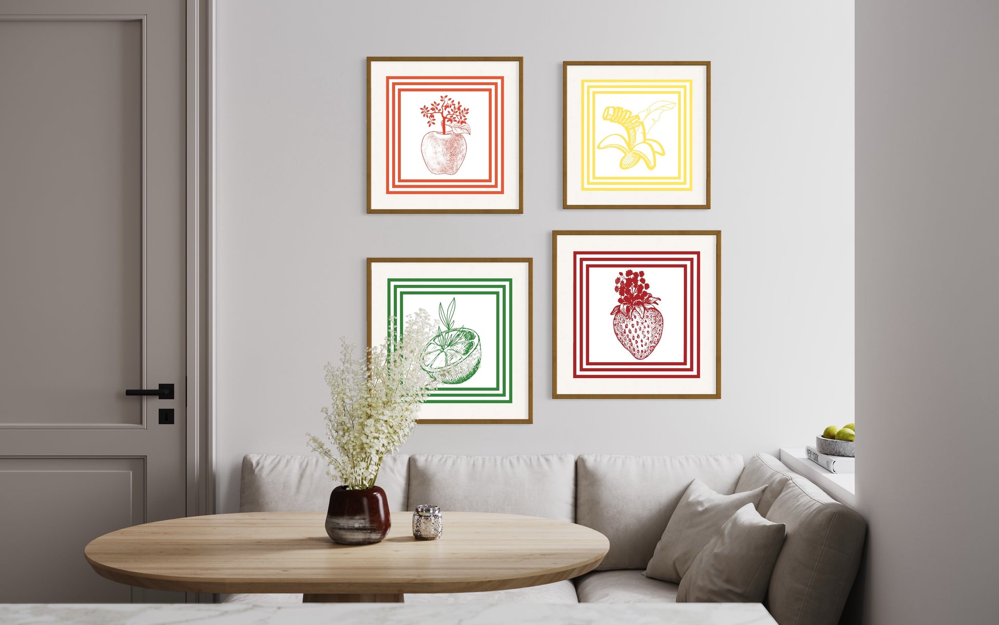 Freya Hearts Premium Poster; Wohnzimmer Poster; Skandinavisches Design; Minimalistisches Poster; Moderne Wall Art; Esszimmer Poster; Küchen Poster; Wandkunst