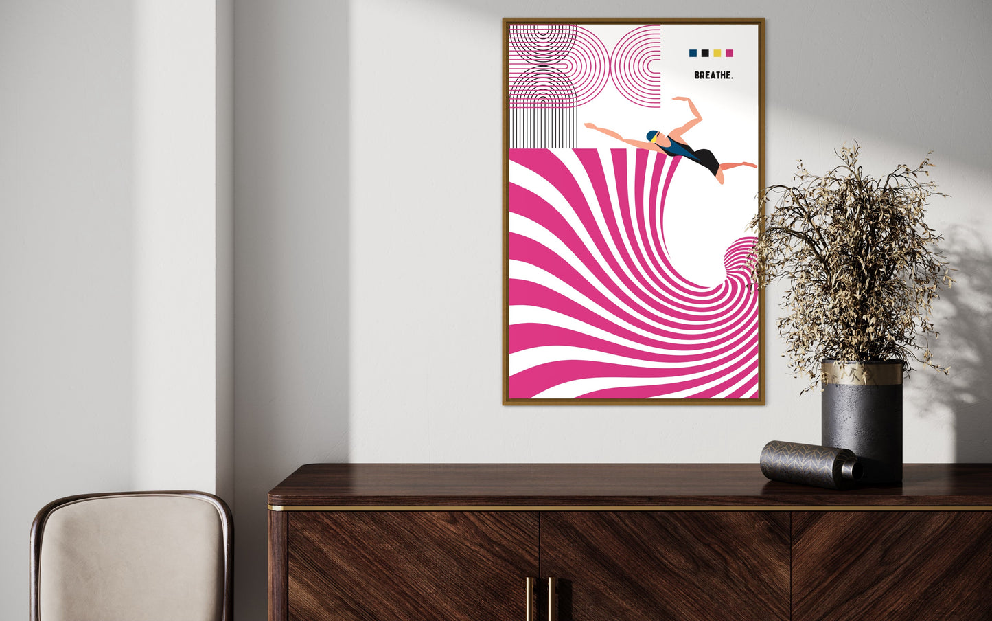 Freya Hearts Premium Poster; Wohnzimmer Poster; Skandinavisches Design; Minimalistisches Poster; Moderne Wall Art; Esszimmer Poster; Küchen Poster; Wandkunst