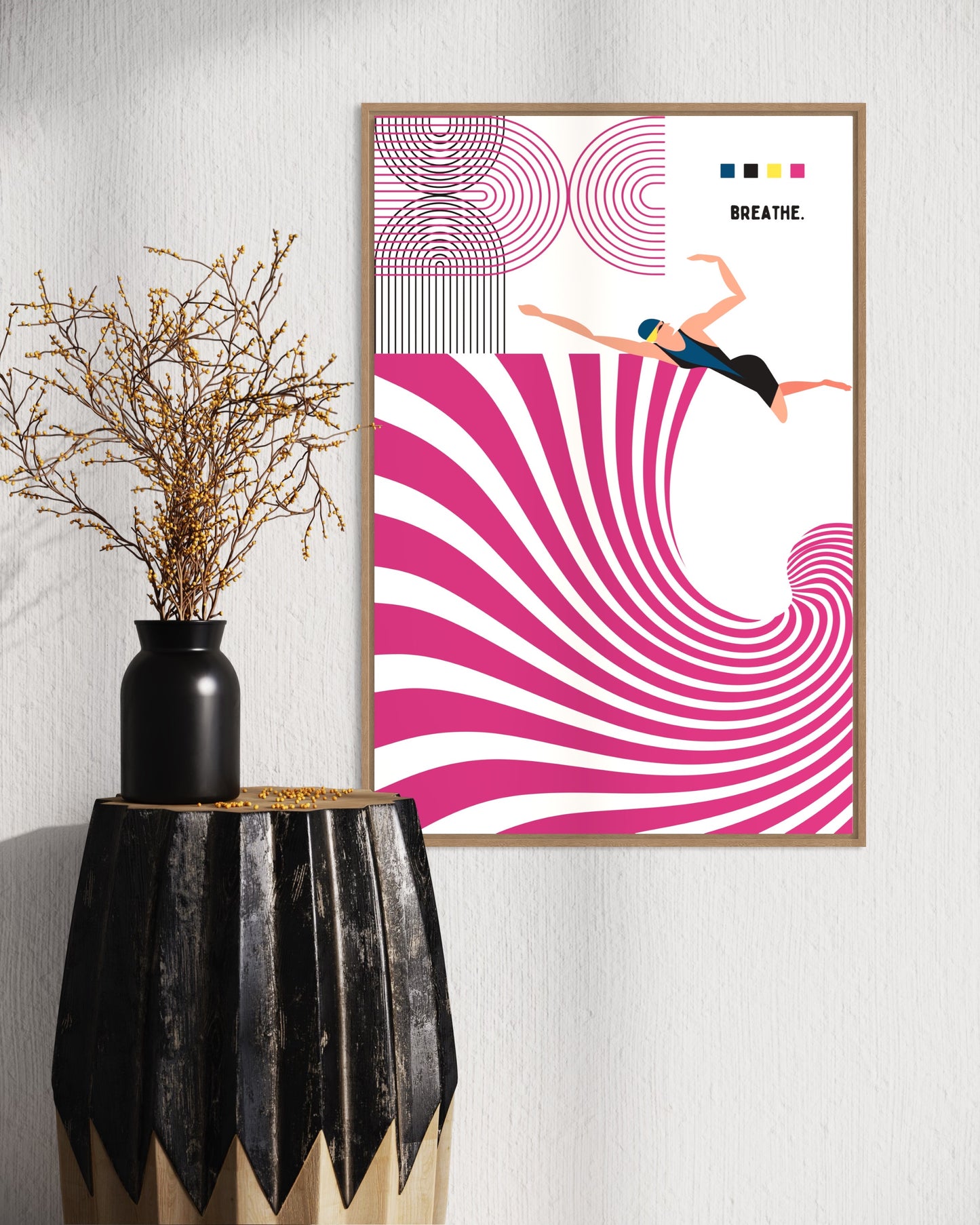 Freya Hearts Premium Poster; Wohnzimmer Poster; Skandinavisches Design; Minimalistisches Poster; Moderne Wall Art; Esszimmer Poster; Küchen Poster; Wandkunst