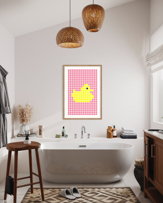 "Rubberduck" Premium Poster - (pink)